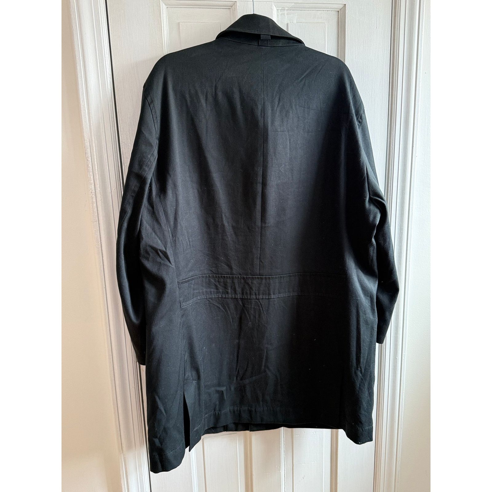 Hugo Boss Hugo Boss "Candon" Black Cotton Overcoat - Men's Size 46R Size US S / EU 44-46 / 1 - 3 Thumbnail
