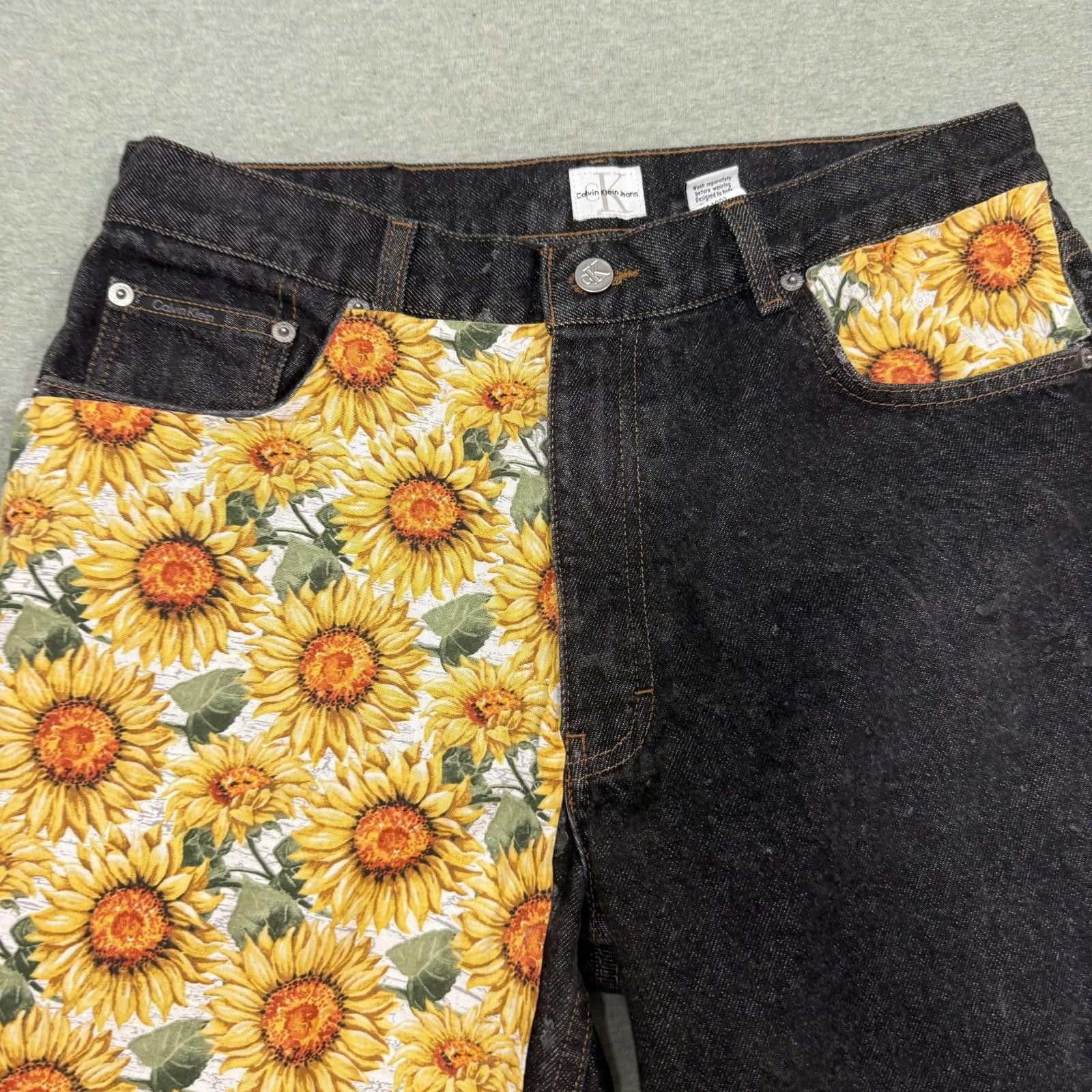 Calvin Klein Calvin Klein Black Jeans Sunflower Easy Fit Black Mens 33x32 Size US 33 - 4 Thumbnail