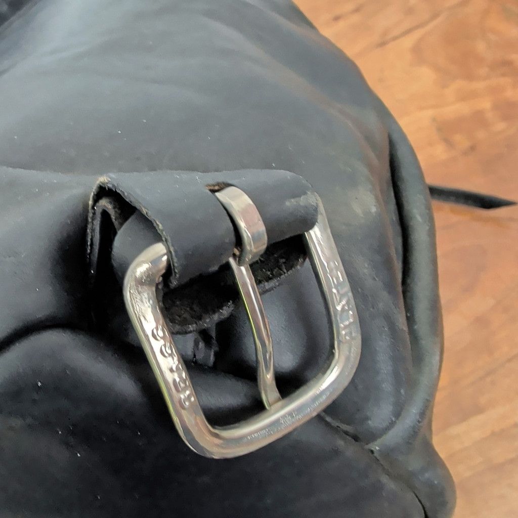 Vintage Vintage Heavy Leather Biker Saddlebag Style Backpack Size ONE SIZE - 4 Thumbnail