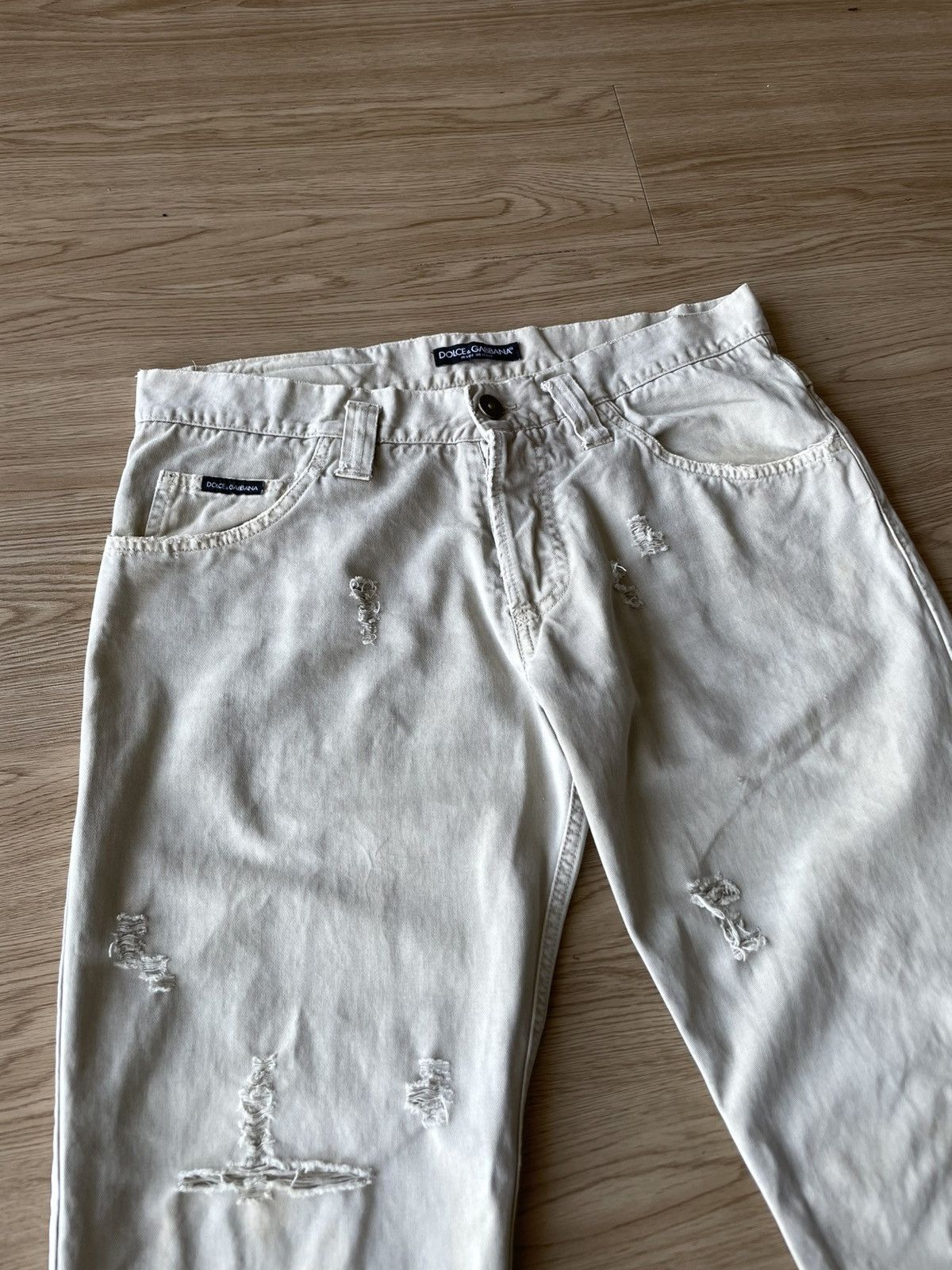 Dolce & Gabbana Dolce & Gabbana Distressed Pants Size US 32 / EU 48 - 4 Thumbnail