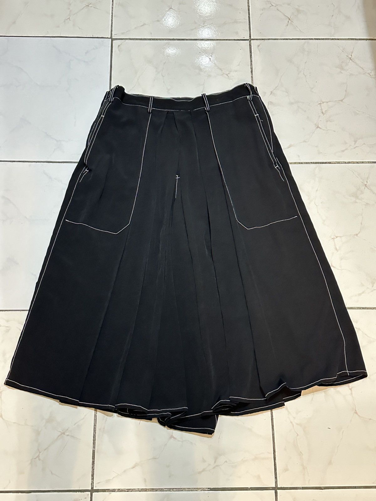 Yohji Yamamoto BLACK HAKAMA PANTS Size US 32 / EU 48 - 2 Thumbnail