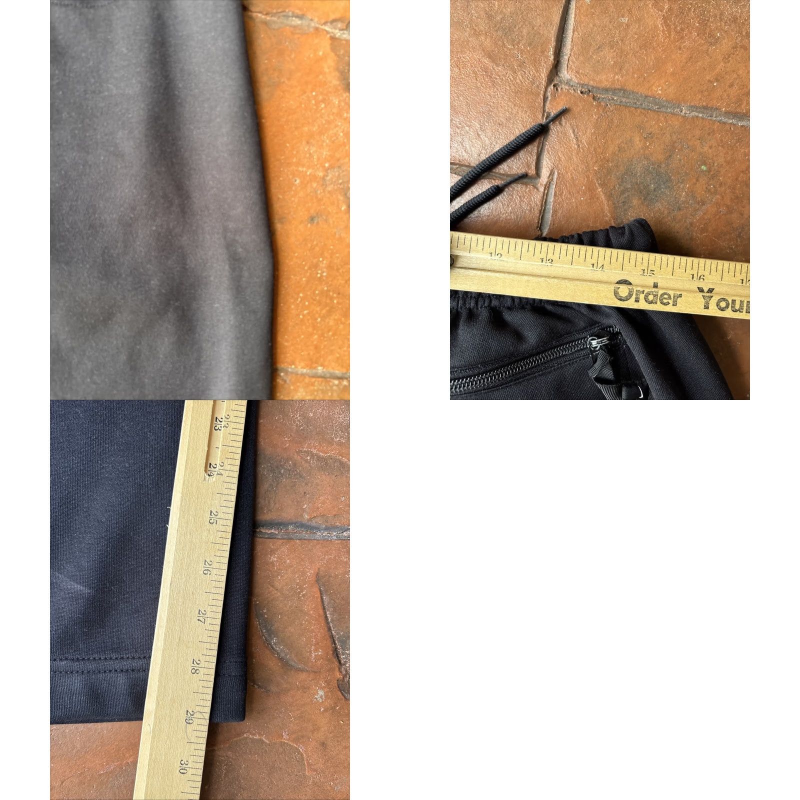 Nike VINTAGE Nike Sweatpants Track Pants XL Black Baggy Wide-Leg Men's Nike XL Black Sweatpants Basketball Gym Running Jogging Size US 36 / EU 52 - 8 Thumbnail