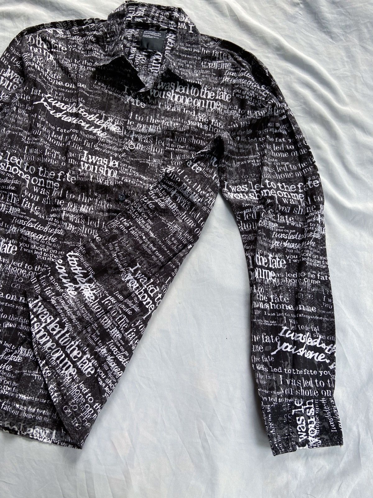 14th Addiction SPLENDID SATISFACTION ARCHIVE TYPE WRITER BUTTON DOWN SHIRT Size US XL / EU 56 / 4 - 2 Thumbnail
