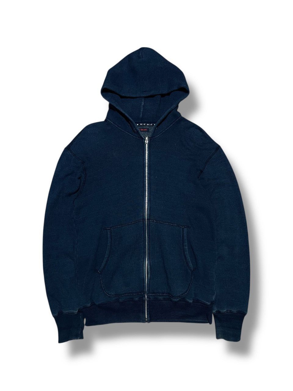 Blue Blue Japan Blue Blue Zipper Hoodie Jacket Blue Indigo Size US M / EU 48-50 / 2 - 1 Thumbnail