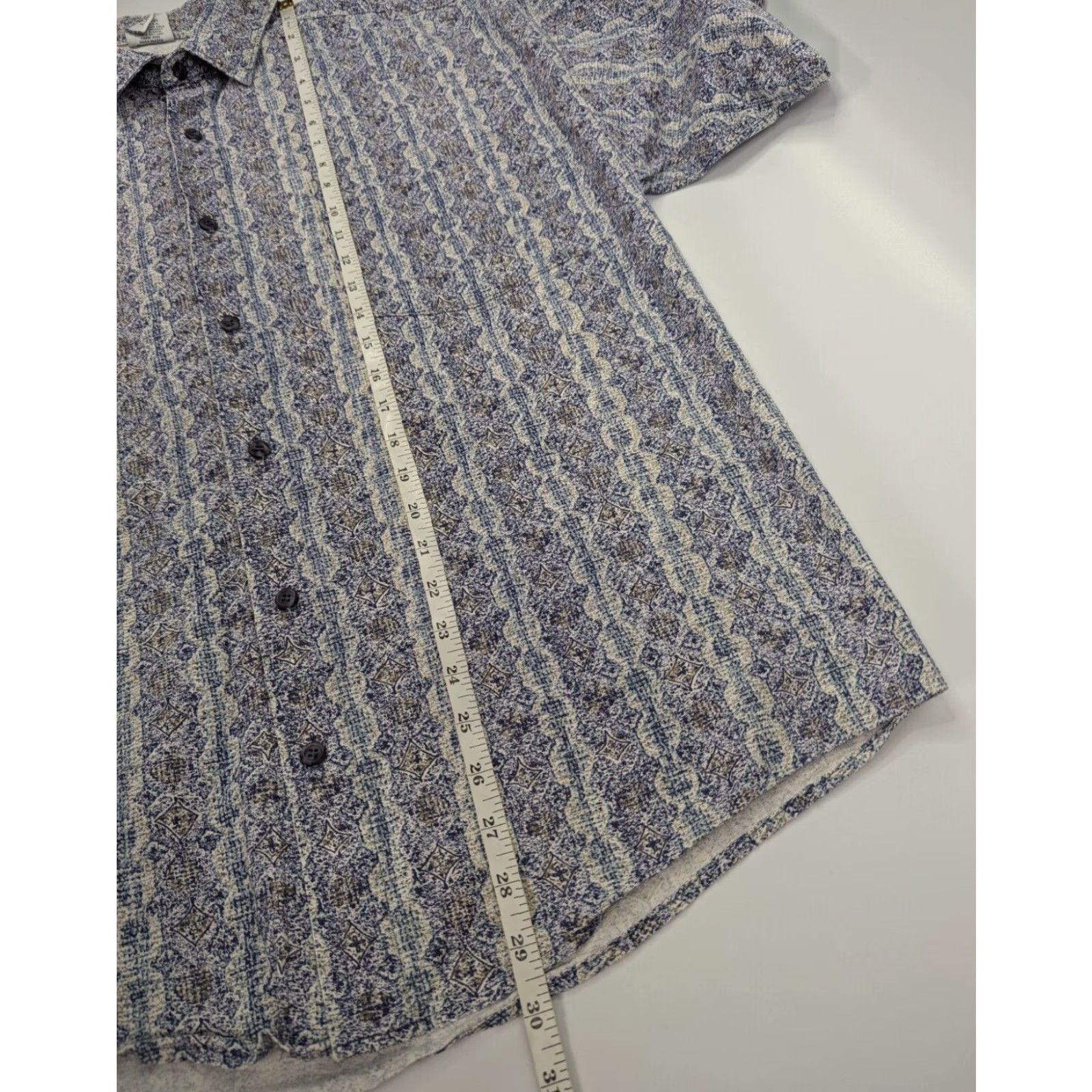 Anchor Blue VINTAGE Anchor Blue Shirt Men's XL Button Up Diamond Pattern Camp Casual Retro Size US XL / EU 56 / 4 - 5 Thumbnail