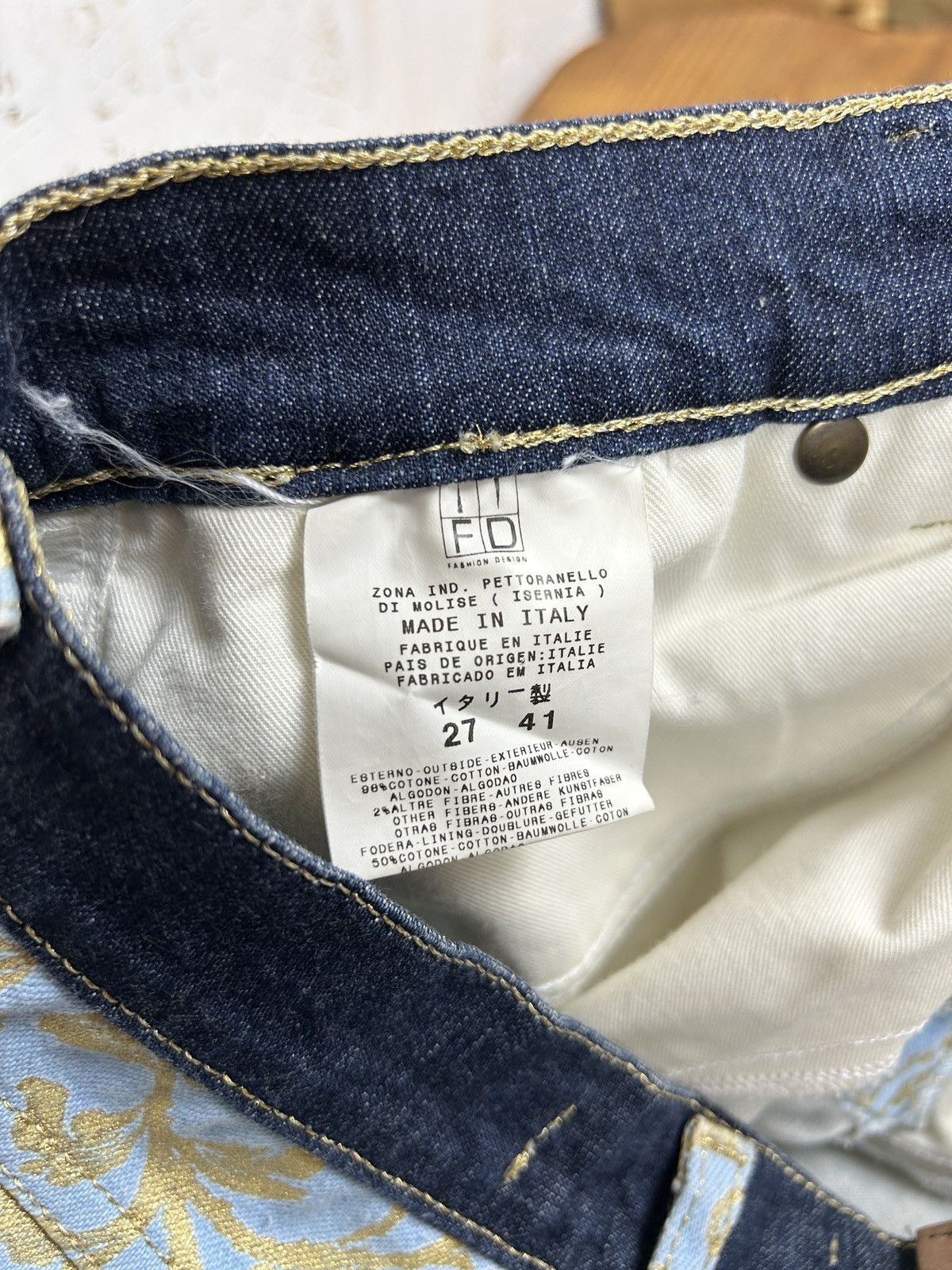 Just Cavalli 90s Just Cavalli Baroque Style Jeans Pants Size 27 41 Size 27" / US 4 / IT 40 - 11 Thumbnail