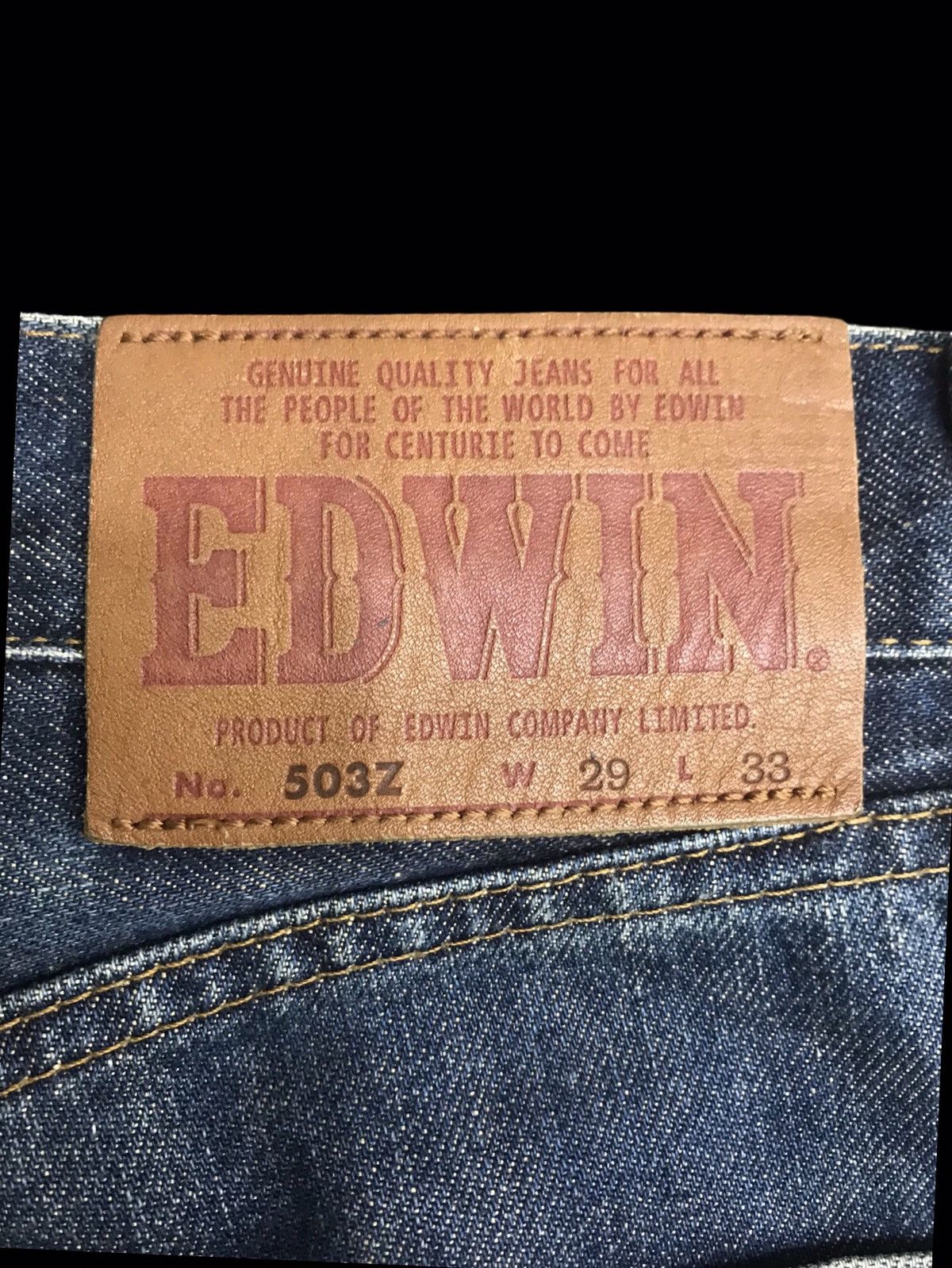 Edwin 💥90s Style💥Vintage EDWIN 503z Mudwash Distressed Denim F46 Size US 28 / EU 44 - 17 Thumbnail