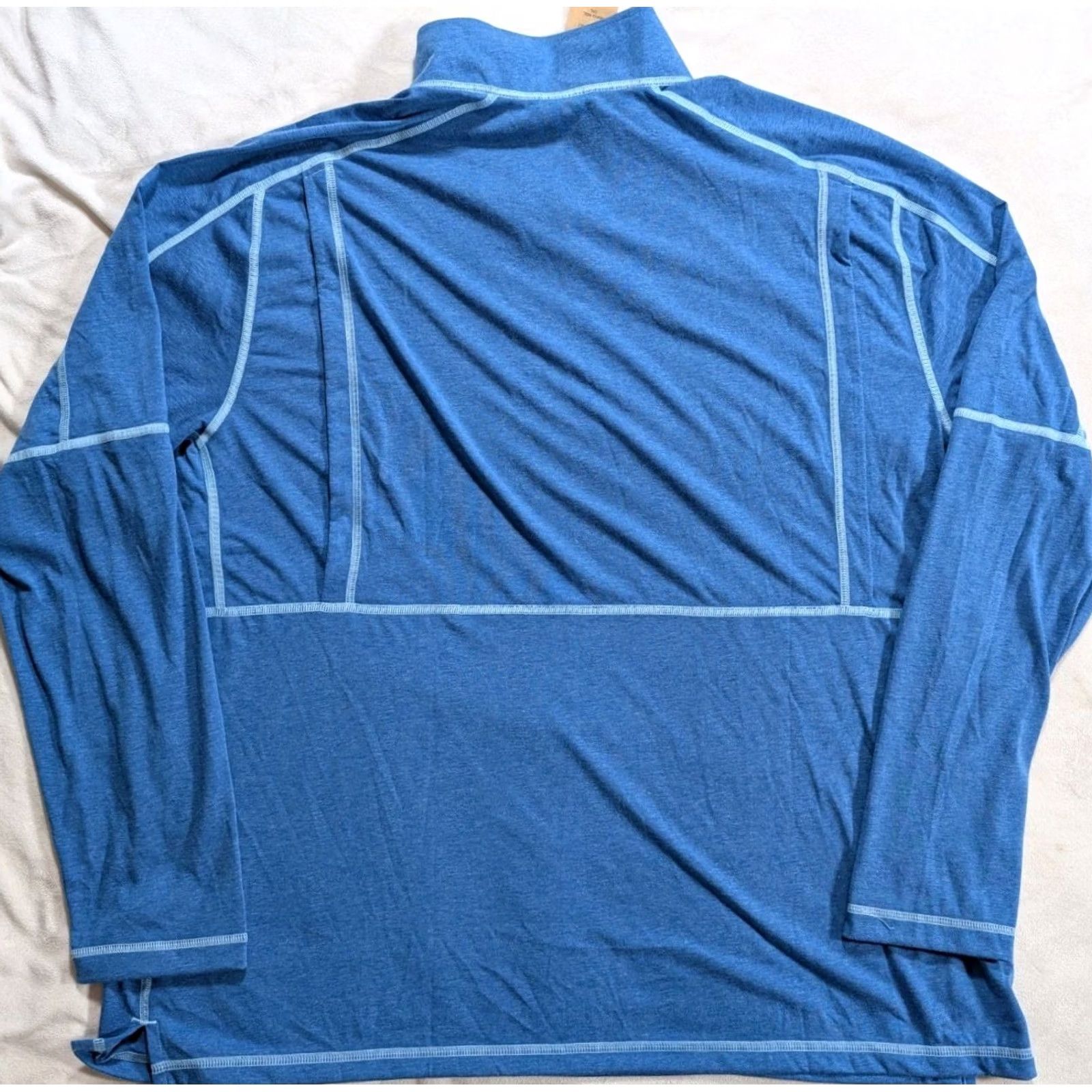 Vintage Duluth Alaskan Hardgear Fishing Shirt 2XL Blue 1/4 Zip Stretch UV Outdoors Vented Mens Regular Knit Shirt Size US XXL / EU 58 / 5 - 6 Thumbnail