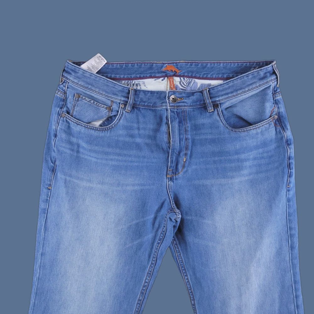 Tommy Bahama Tommy Bahama Jeans Mens 39x27 Blue Relaxed Straight Fit - Regular Size 39 Inseam 27 Color Blue Mens Jeans Straight Size US 39 - 1 Thumbnail