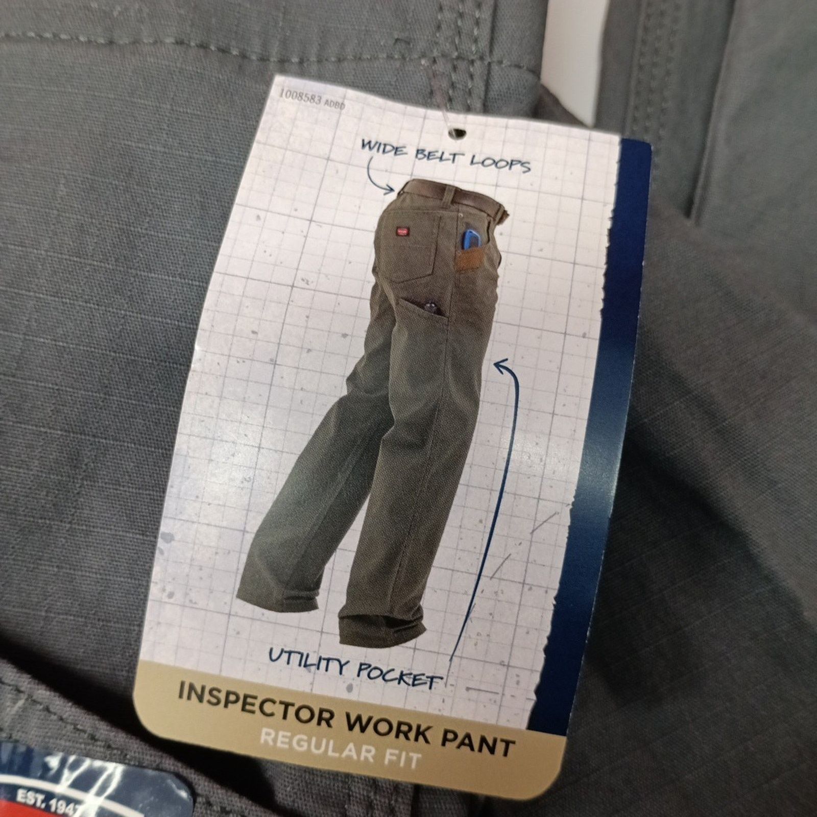 Wrangler Wrangler Inspector Ripstop Work Pants Men's 40x32 Gray Size US 40 / EU 56 - 3 Thumbnail