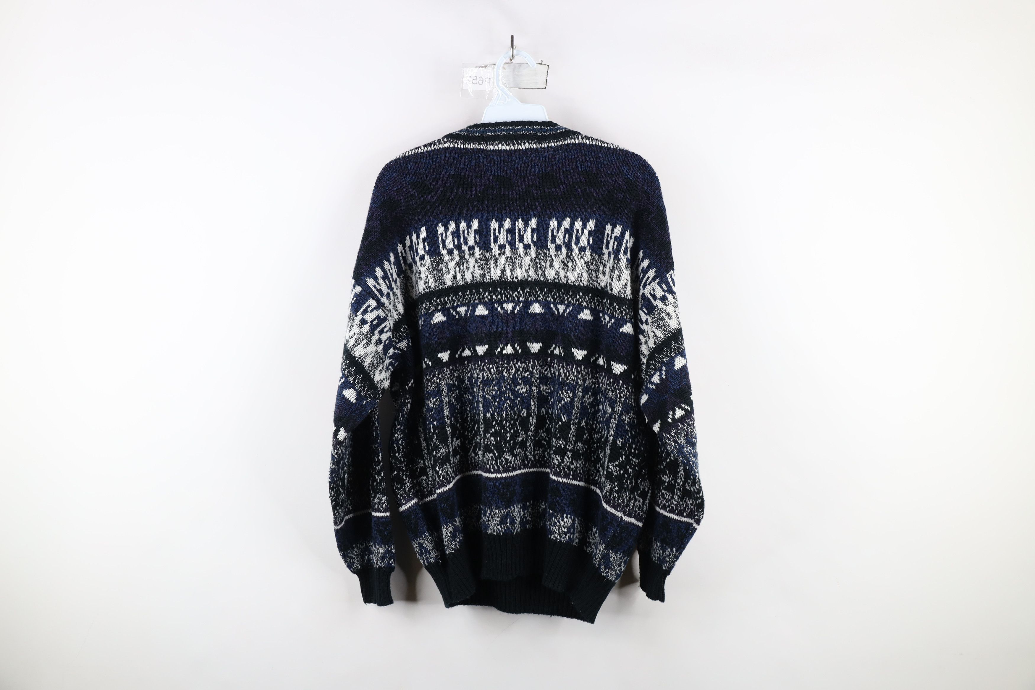 Vintage Vintage 90s Coogi Style Geometric Knit Crewneck Sweater Size XL / US 12-14 / IT 48-50 - 7 Thumbnail