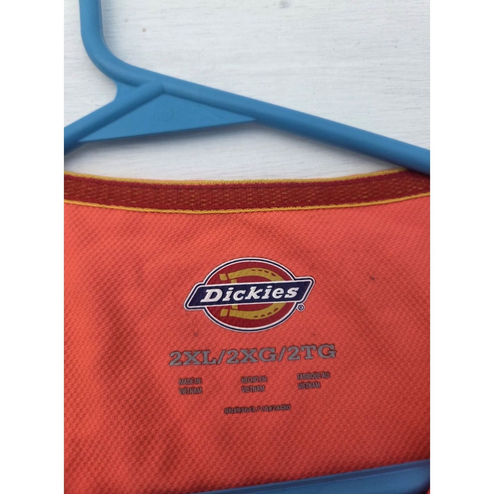 Dickies Dickies Scrub Uniform Top Womens 2XL Orange Medical Nurse Work Dental Shirt Womens Orange Medical Dickies 2XL Size XXL / US 16-18 / IT 52-54 - 5 Thumbnail