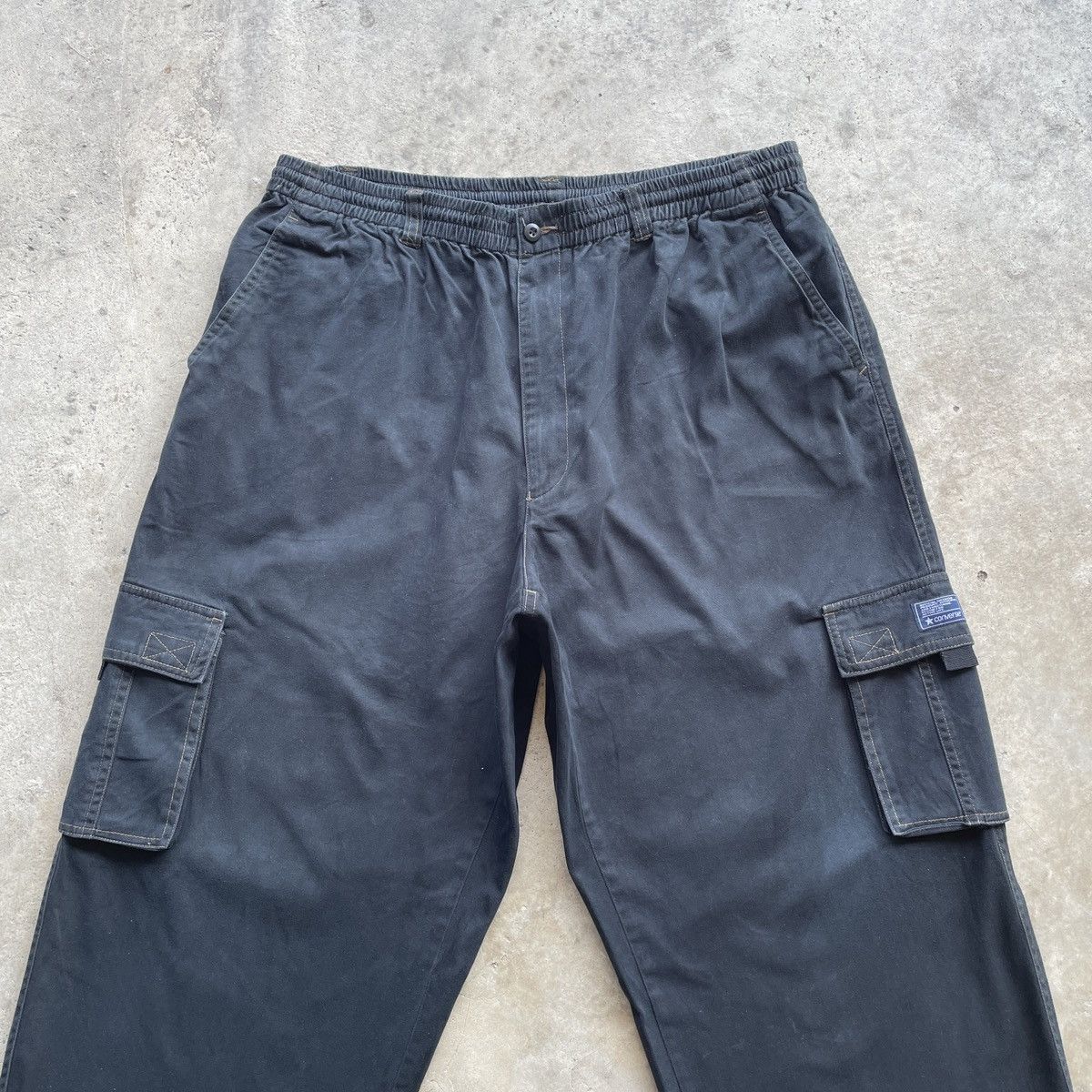 Converse Vintage Converse Drawstring Waist Baggy Cargo Pants Tactical Size US 38 / EU 54 - 5 Thumbnail