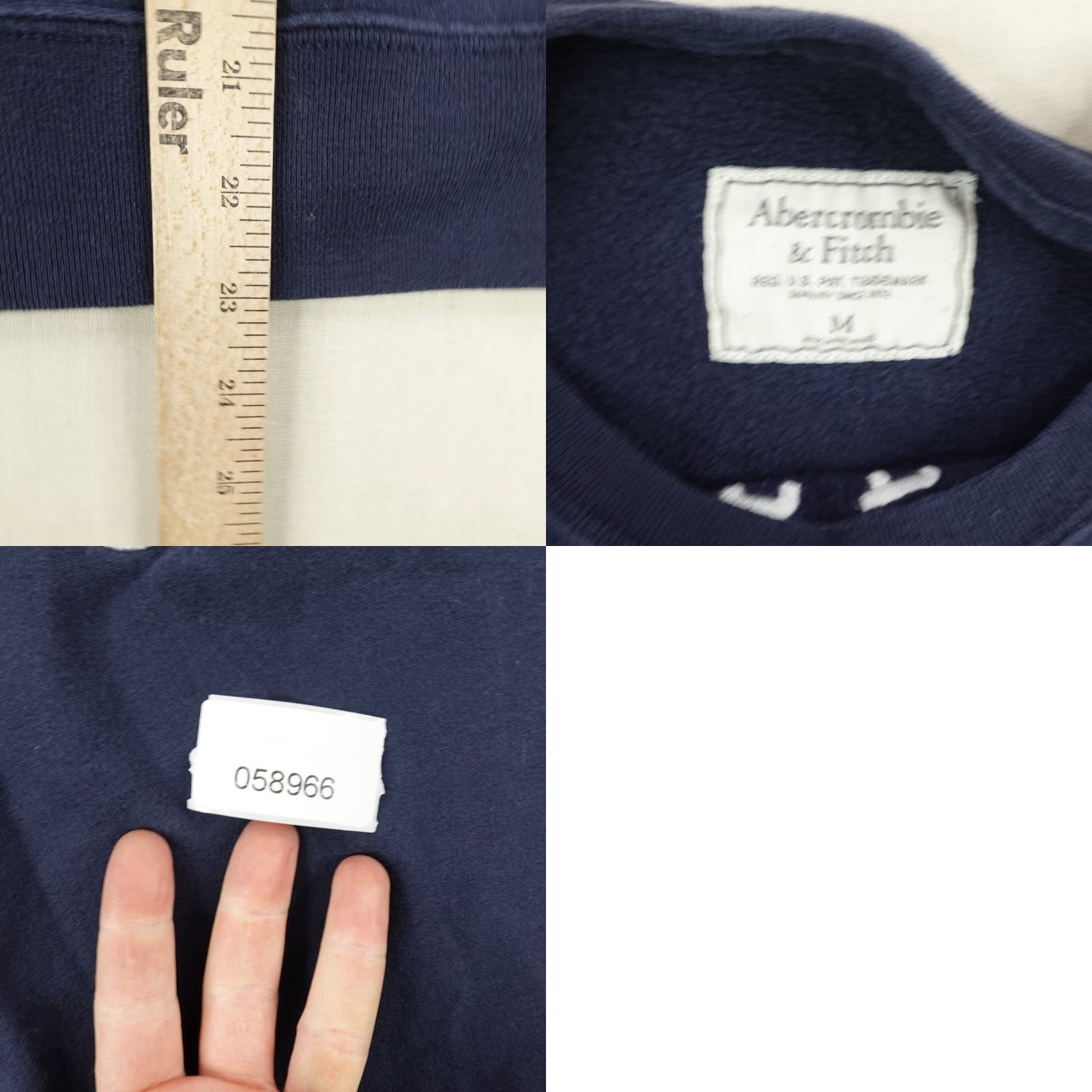 Abercrombie & Fitch Abercrombie & Fitch Sweatshirt Womens Medium Blue Crewneck Pullover Knit Logo 90s Preppy Clothing - M Womens Size M / US 6-8 / IT 42-44 - 8 Thumbnail