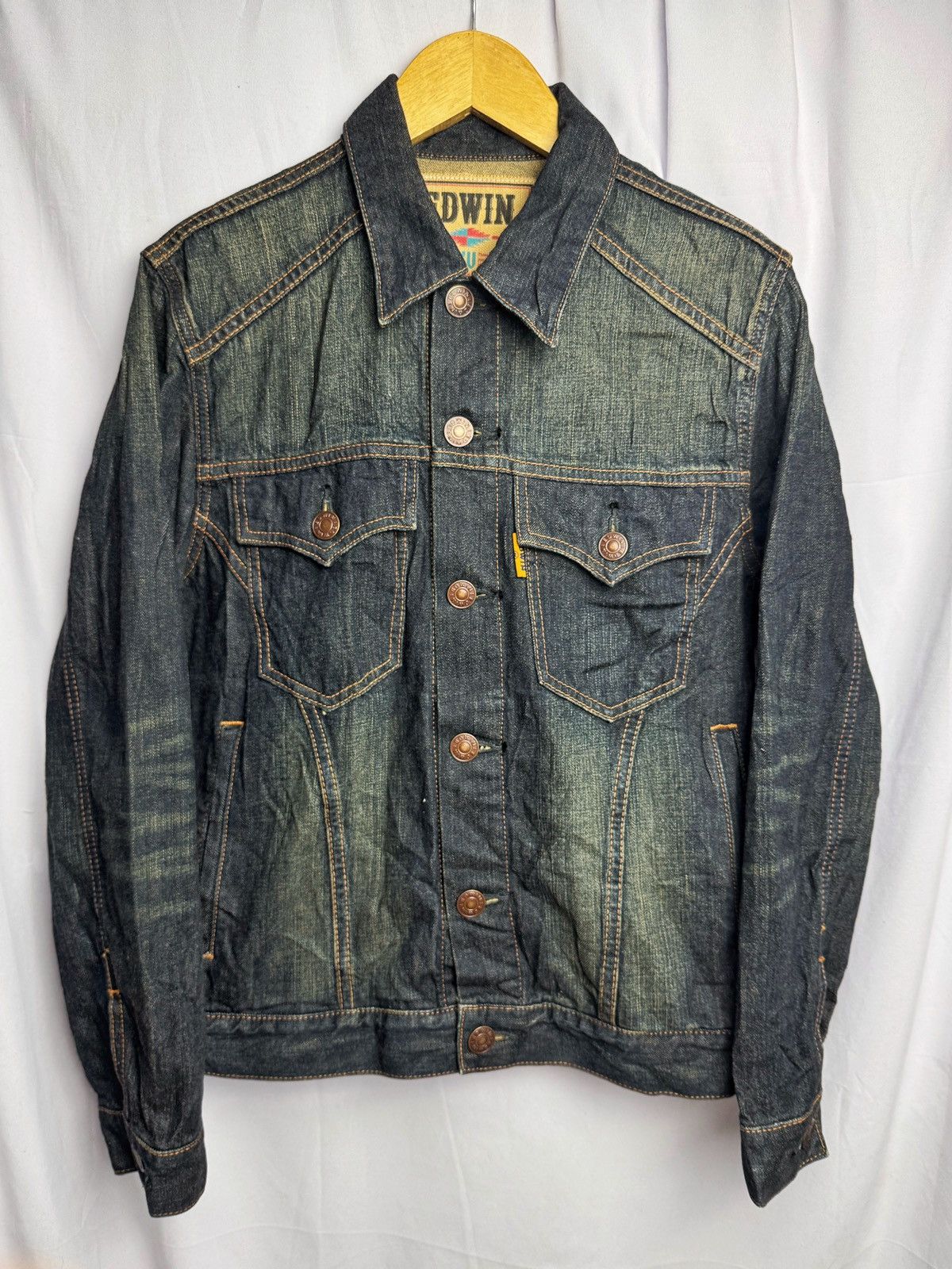 Edwin Buckle Back Denim Jacket lgb style