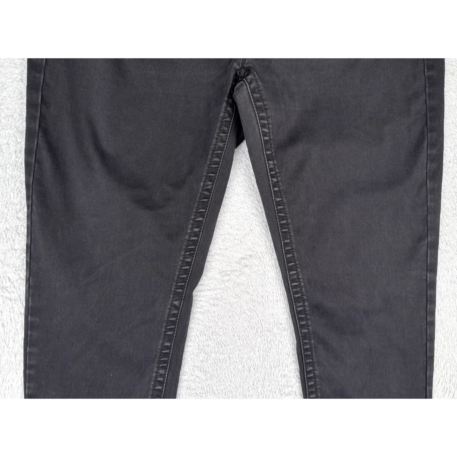 Vintage Seven7 Jeans Skinny Fit Womens 40x29 Black Denim Five Pocket Zip Plus Size 5-Pocket Design Charcoal Wash Denim Pants Stretch Size 42" / US 20 - 3 Thumbnail