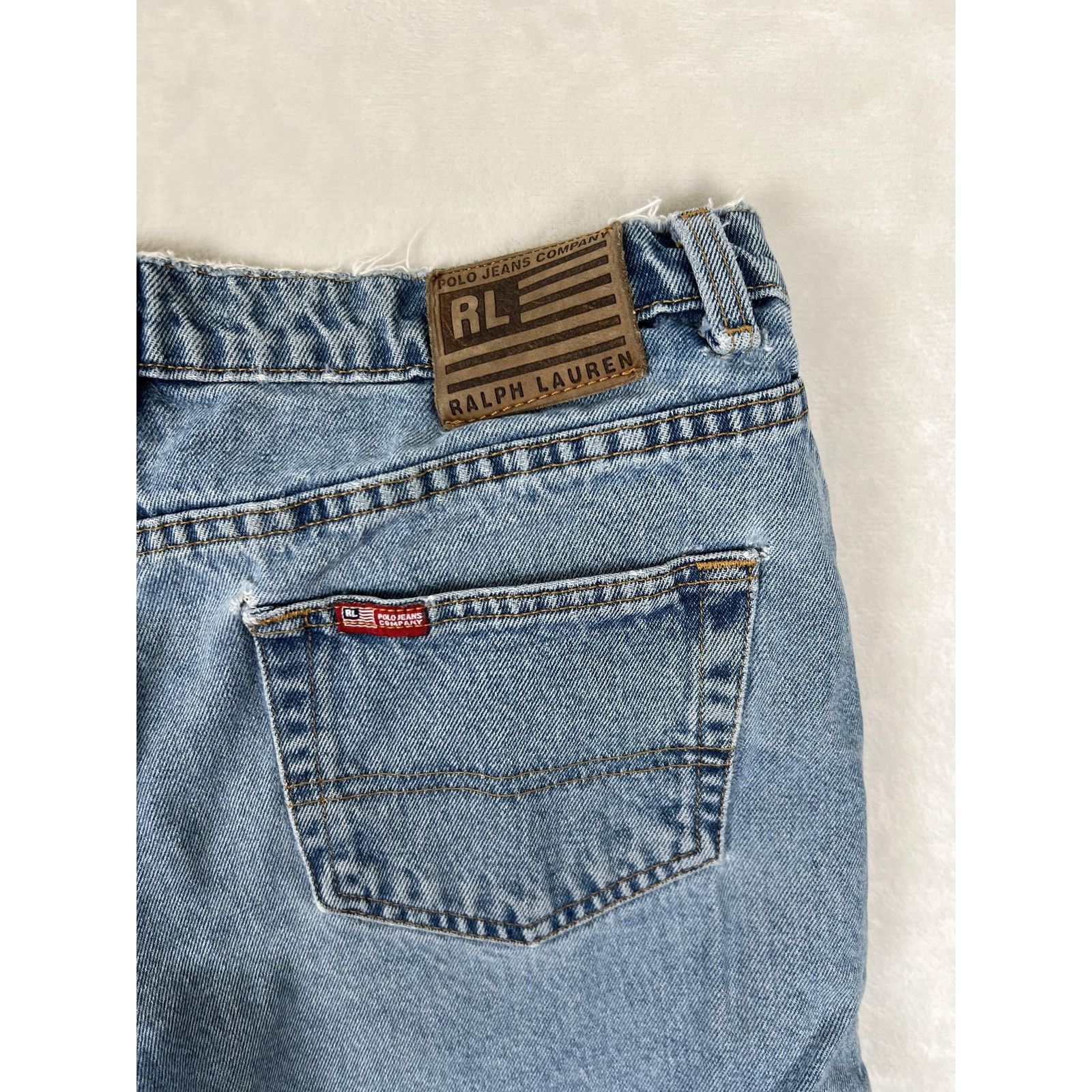 Polo Ralph Lauren Vintage Polo Jeans Ralph Lauren Shorts Women's 12 Blue Denim Size 30" / US 8 / IT 44 - 7 Thumbnail