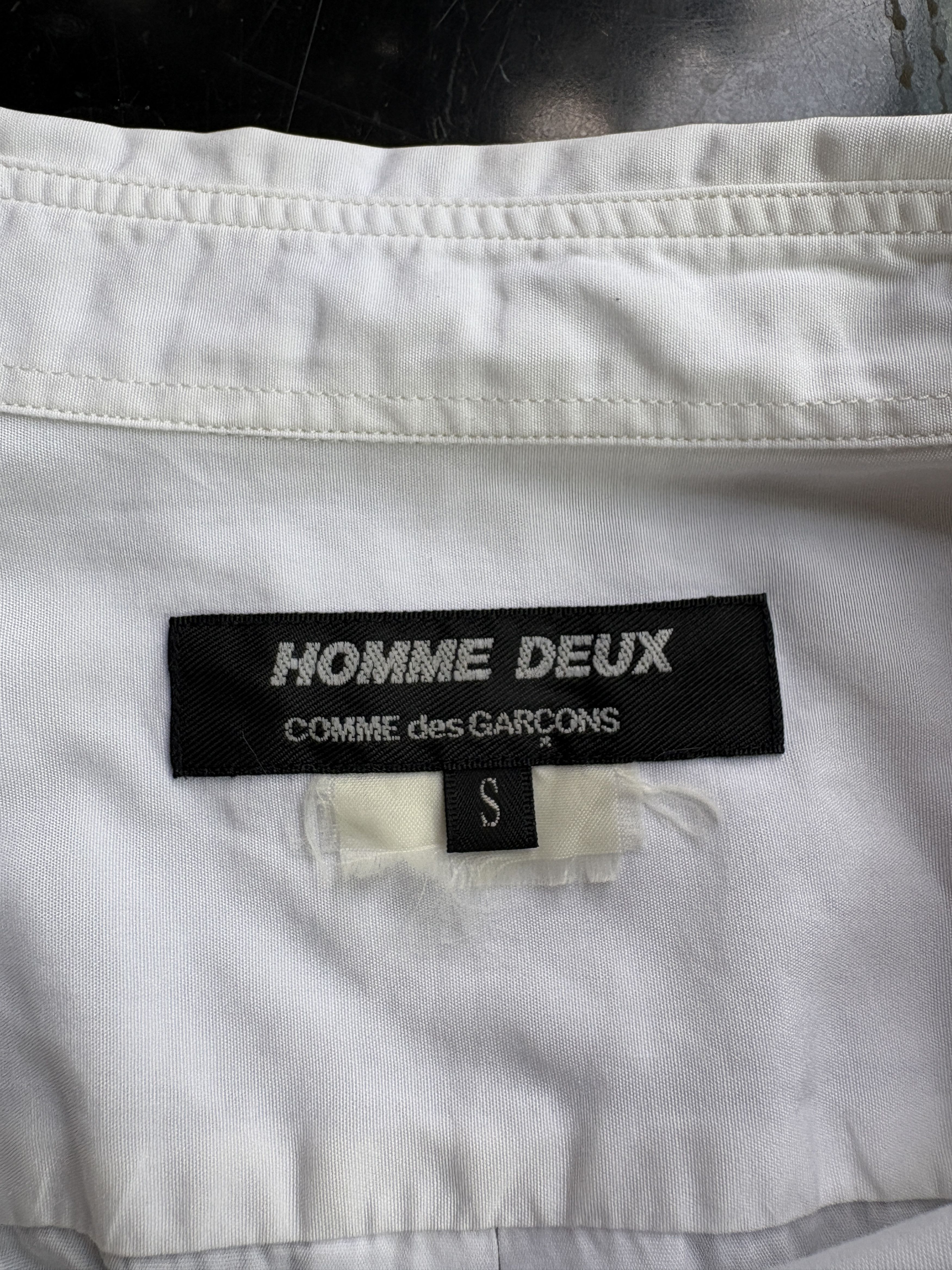 Comme des Garcons Homme Deux COMME des GARCONS Homme Deux Two Fabrics Shirt Size US XXS / EU 40 - 6 Thumbnail
