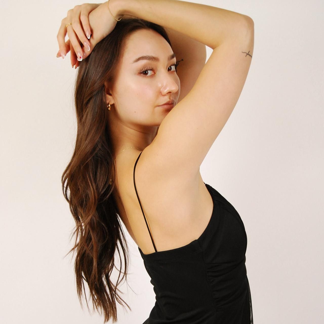 Vintage 90s Ruched Gown (9/10) vintage dress spaghetti strap medium Size L / US 10 / IT 46 - 6 Thumbnail