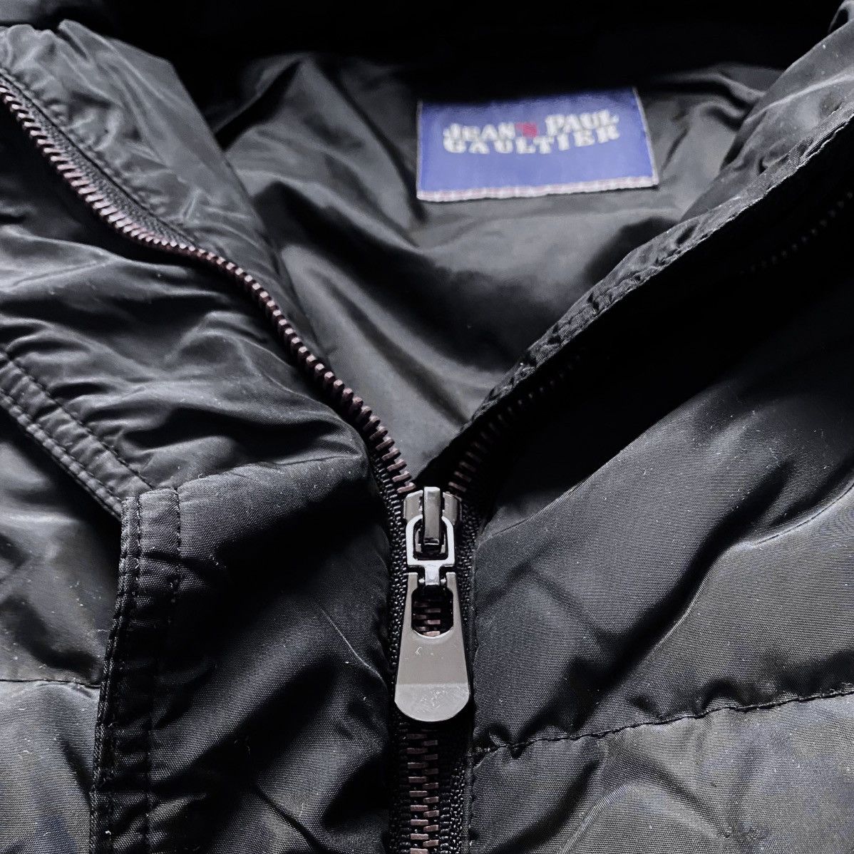 Jean Paul Gaultier Womens Jean’s Paul Gaultier Down Jacket Fur Trim Parka Black Size S / US 4 / IT 40 - 11 Thumbnail