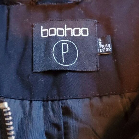 Boohoo Boohoo Zipper Cinched Waisted Lined Sz. L-XL Zippered Hooded Size L / US 10 / IT 46 - 5 Thumbnail