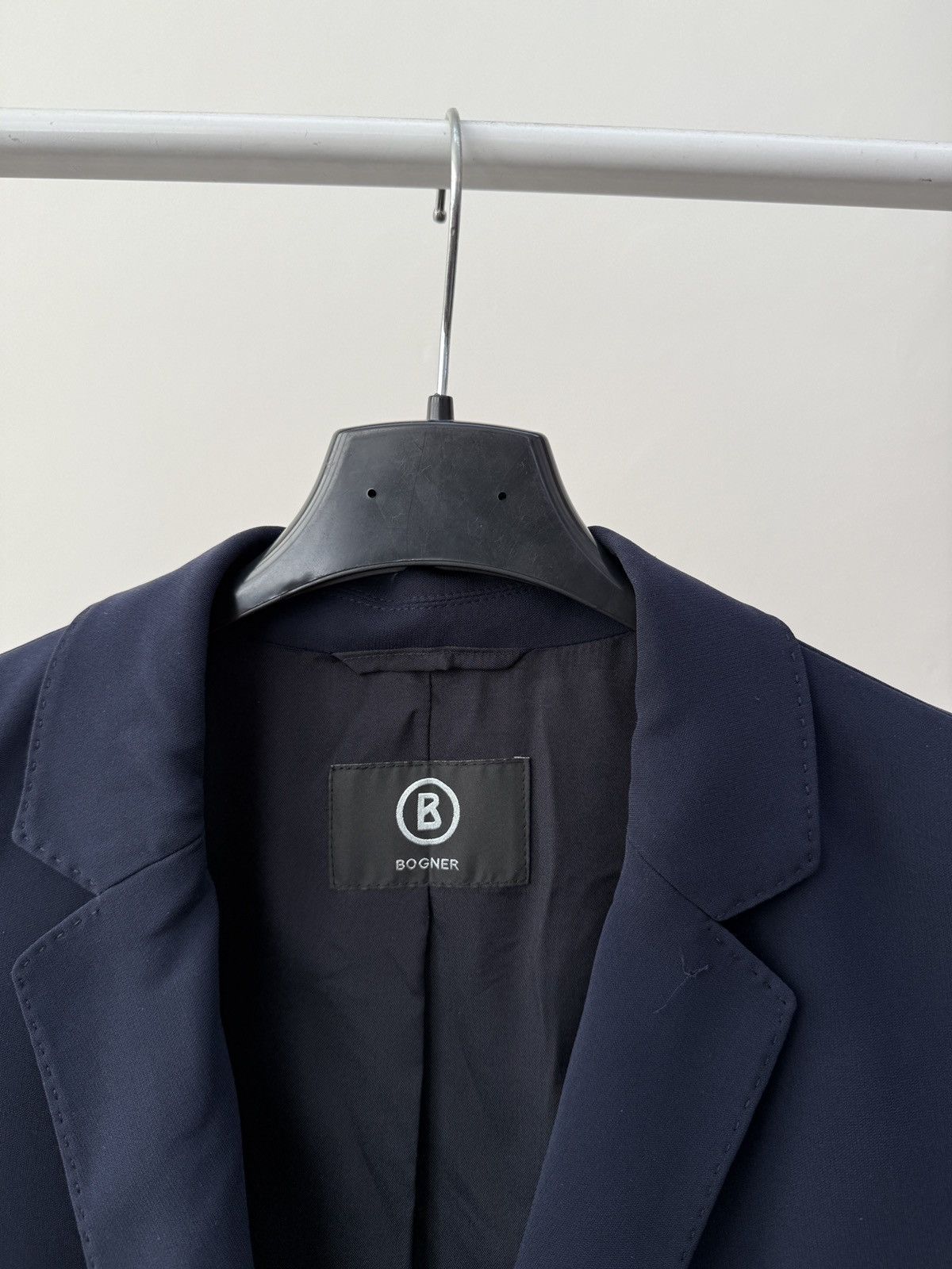 Bogner Vintage Bogner Women’s Navy Blue Blazer Jacket Size L / US 10 / IT 46 - 5 Thumbnail