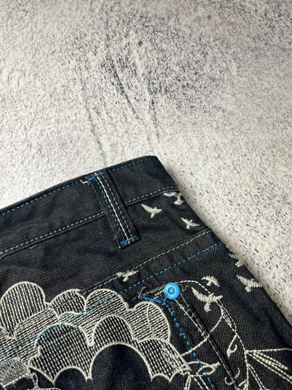 Japanese Brand 0Os VINTAGE Avant Garde Big logo Japanese Baggy Pants Y2K Size US 33 - 14 Thumbnail