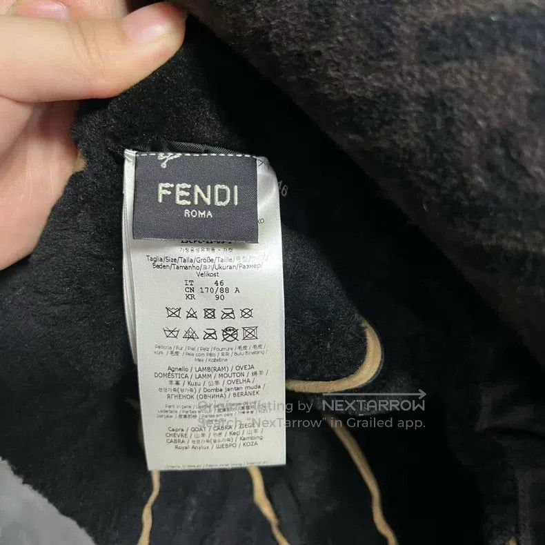 Fendi Fendi Black/Color Block Leather and Fur Full Print Jacket Size US S / EU 44-46 / 1 - 3 Thumbnail