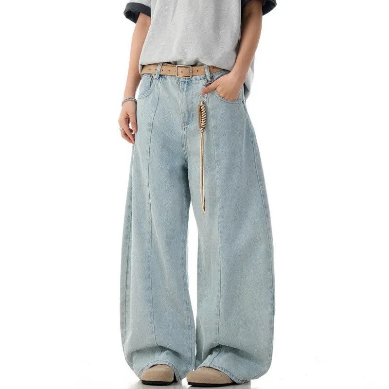 Jean American Wide Leg Loose Jeans Size US 33 - 4 Thumbnail