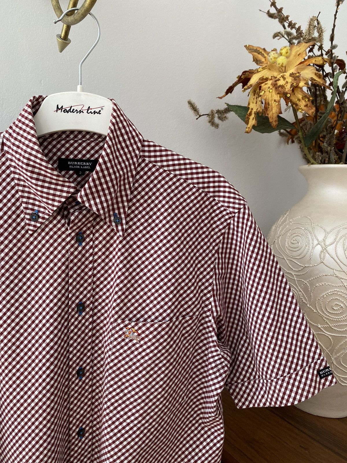 Burberry Burberry Black Label Short Sleeve Button Up Shirt Size XS / US 0-2 / IT 36-38 - 2 Thumbnail