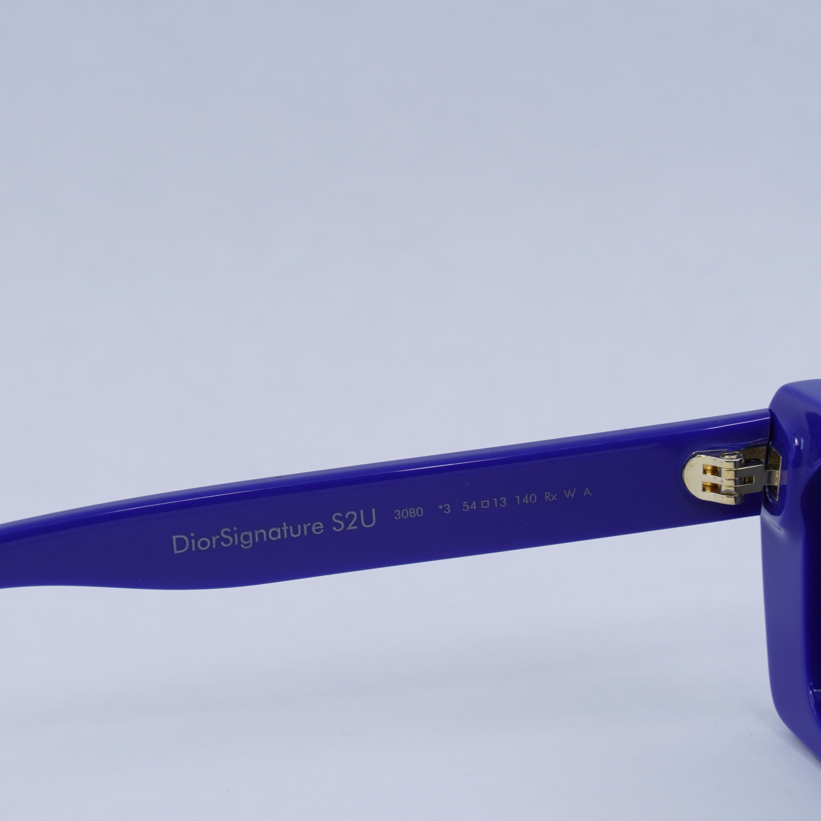 Dior Dior DIORSIGNATURE S2U 30B0 Sunglasses Solid Blue Rectangle Size ONE SIZE - 11 Thumbnail