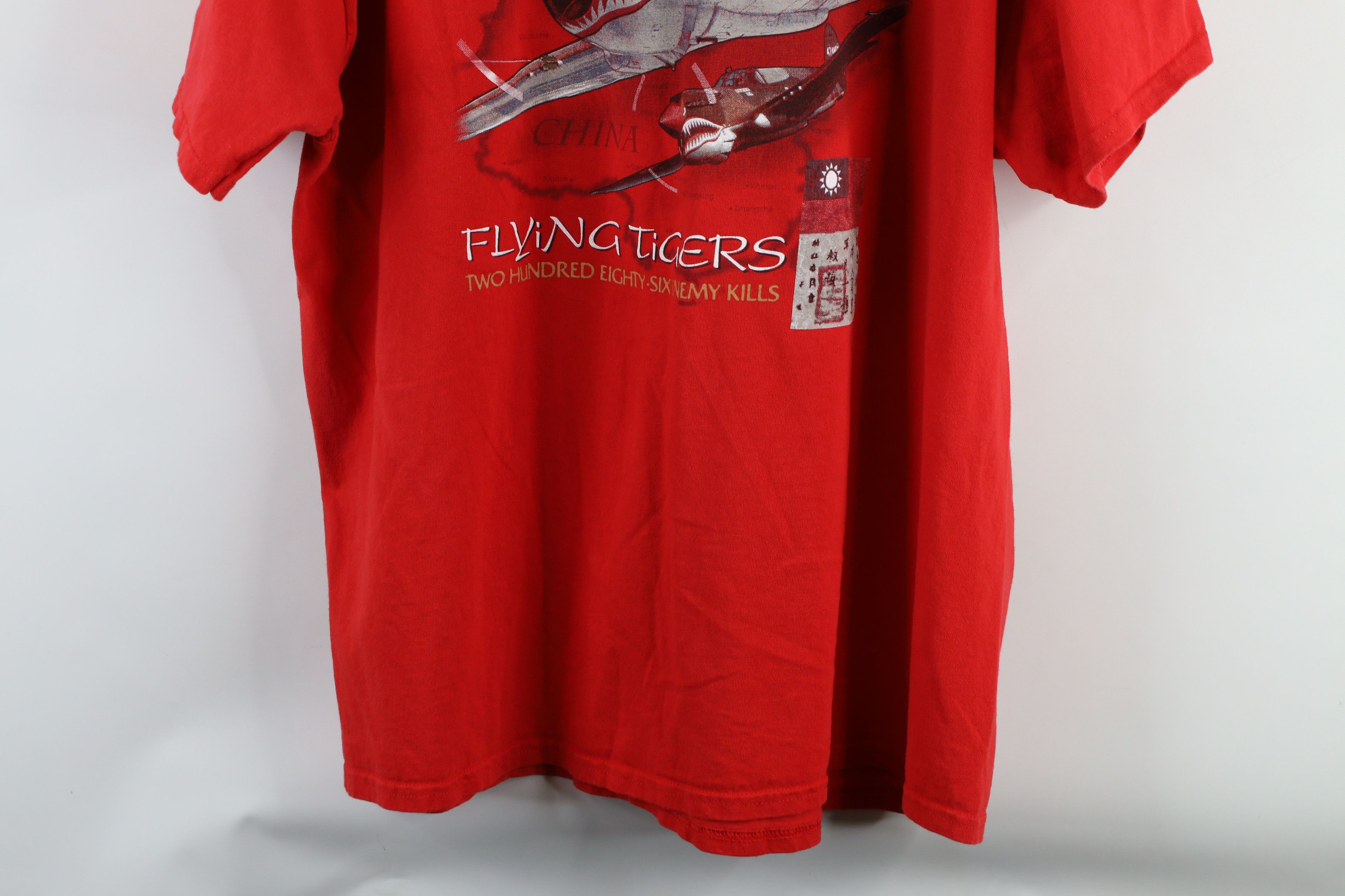 Vintage Vintage 90s Streetwear P-40 Warhawk Alpha Strike T-Shirt Size US XXL / EU 58 / 5 - 12 Thumbnail