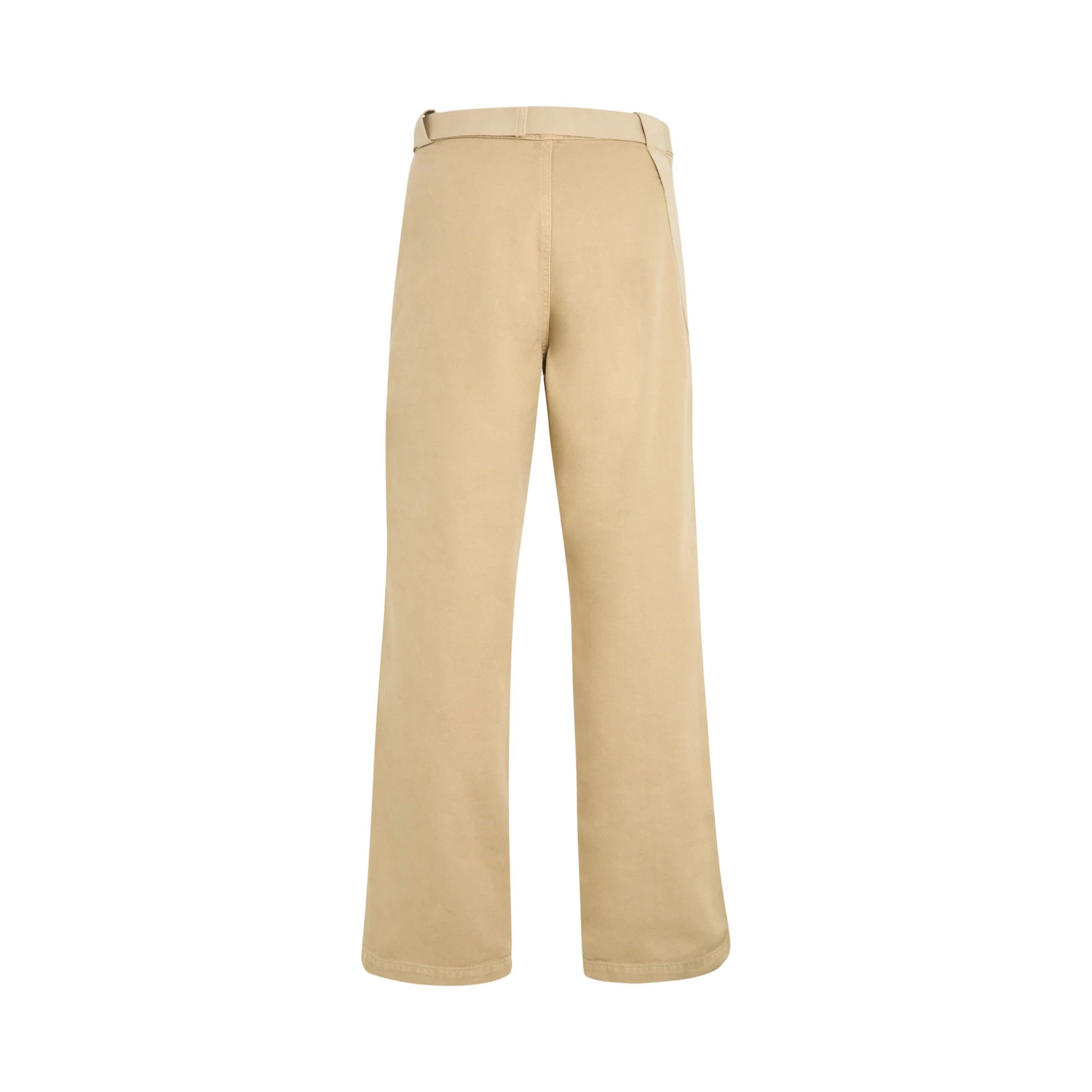 Jacquemus o1mris0824 Relax Fit Pants in Beige Size US 35 - 4 Thumbnail