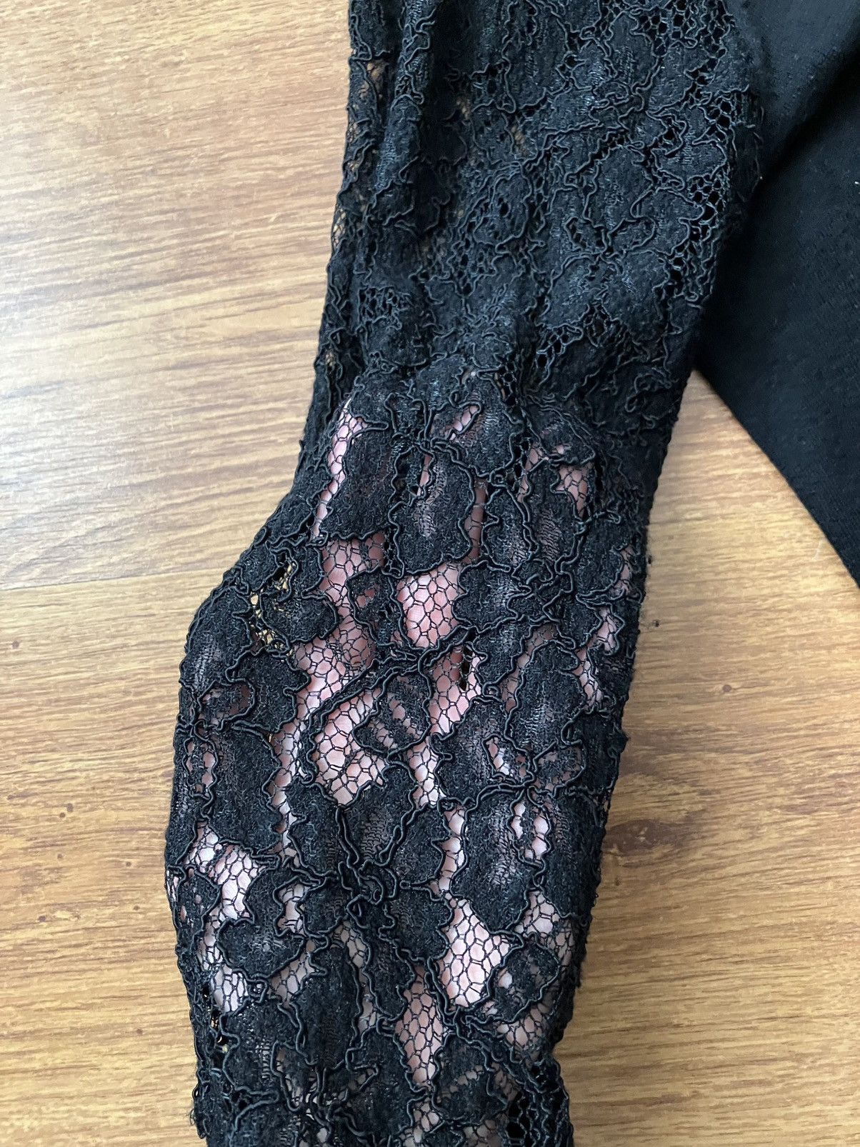 Ralph Lauren × Vintage Black Vintage Ralph Lauren Sweater Cardigan Lace Size S/36 Size S / US 4 / IT 40 - 2 Thumbnail