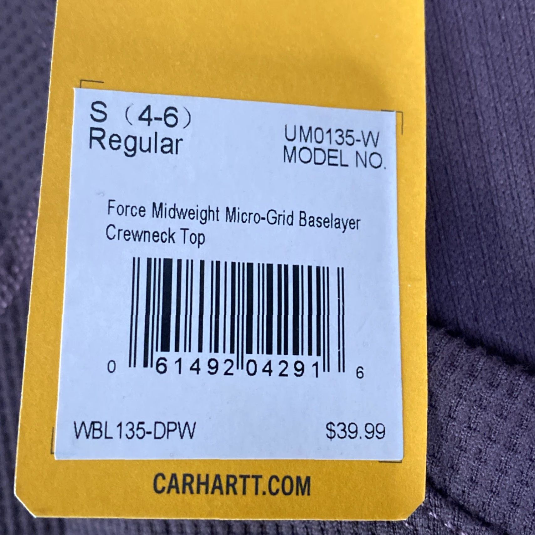Carhartt Carhartt Force Midweight Base Layer Tec Crewneck Deep Wine MSRP 9.99 S Women Long Sleeve Pullover Logo Thermal Workwear Casual Travel Size S / US 4 / IT 40 - 4 Thumbnail