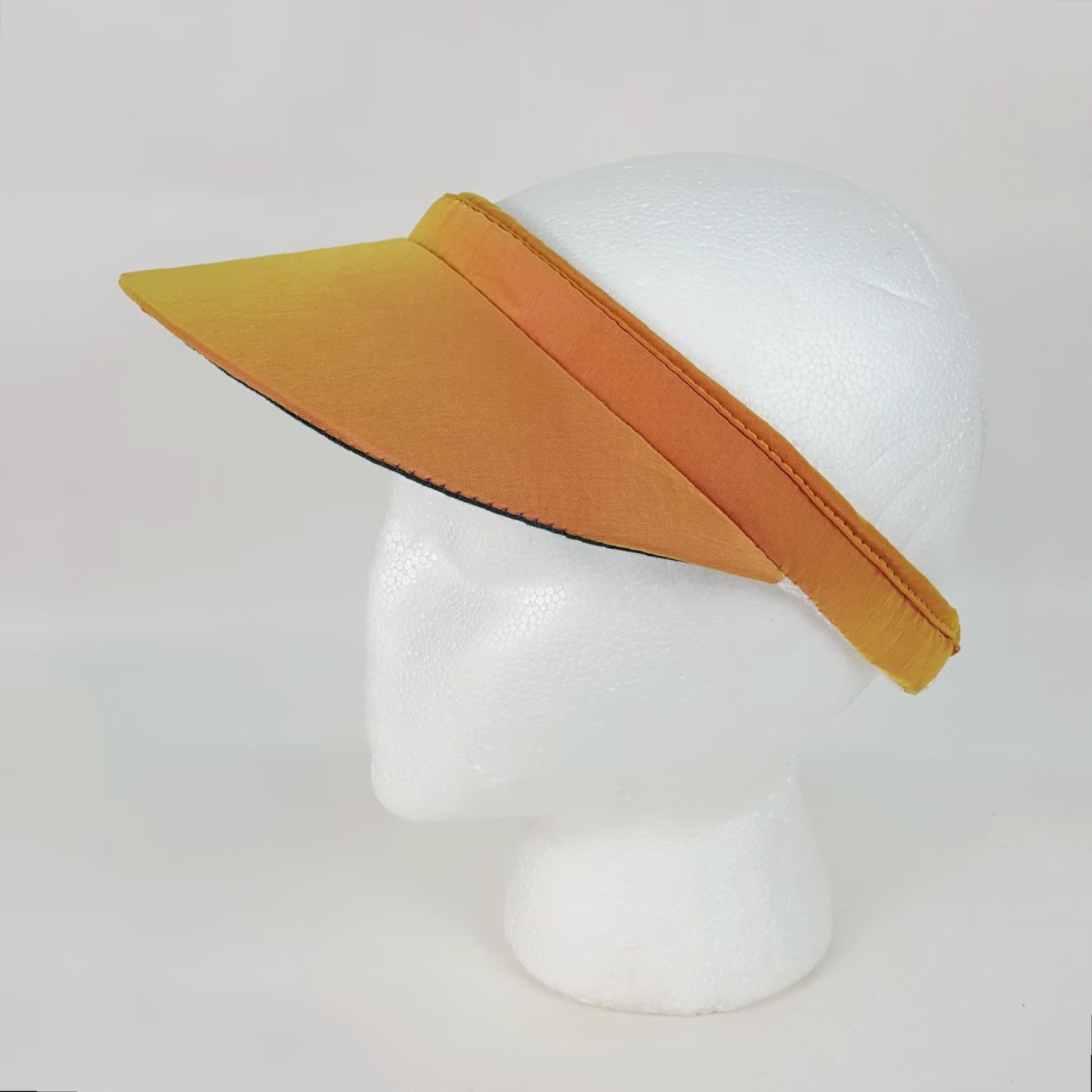 Etro VINTAGE 90s Y2K Iridescent Yellow Golf Visor One Size Preppy Brim Retro Cap Hat Size ONE SIZE - 3 Thumbnail