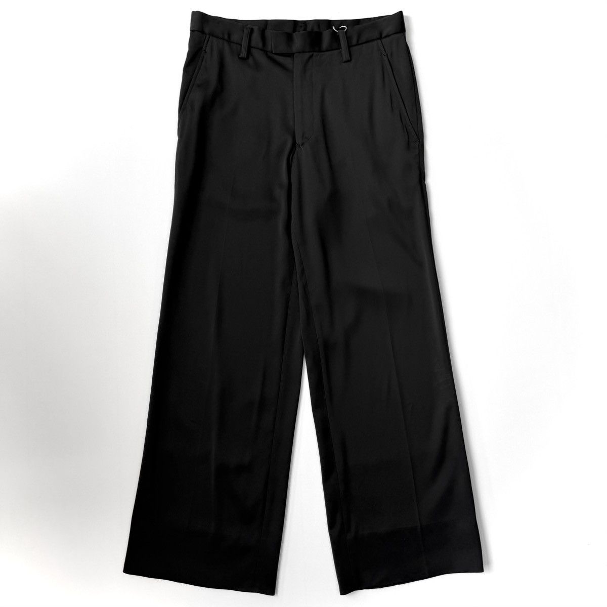 5351 POUR LES HOMMES 1990s 5351 Pour Les Hommes Satin Boot Cut Trousers Size US 30 / EU 46 - 2 Thumbnail