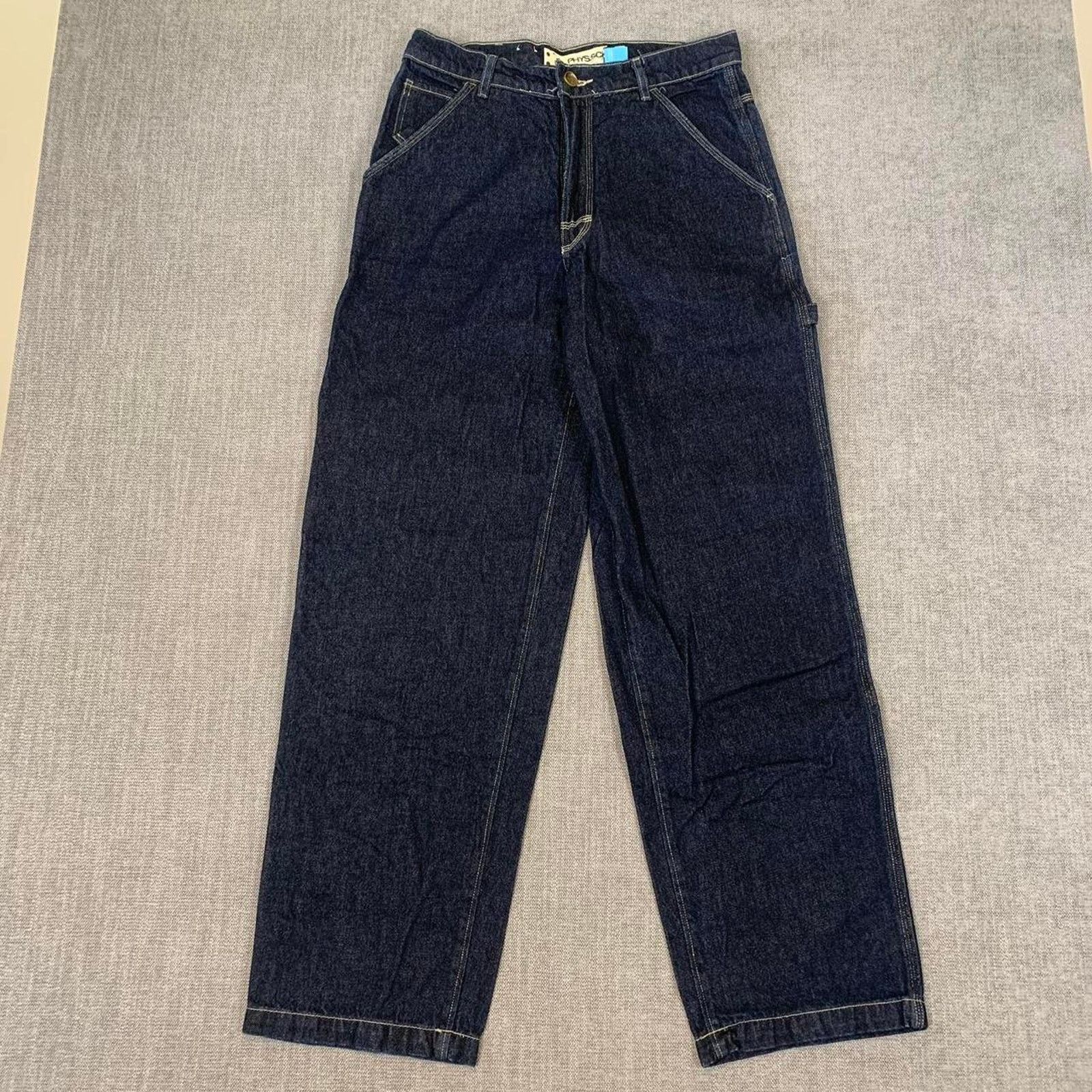 Vintage Y2K 90s Phys.sci Carpenter Work Denim Jeans Size US 32 / EU 48 - 3 Thumbnail