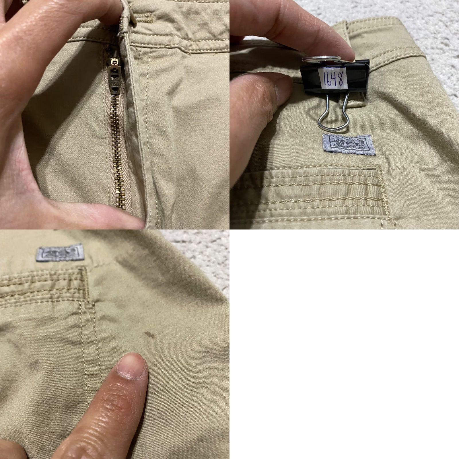Eddie Bauer Eddie Bauer Womens Bermuda Shorts Beige 4" Inseam Regular Size 16 Cotton Blend Outdoor Hiking Walking with Pockets Mens Women Size 38" / US 16 / IT 52 - 8 Thumbnail