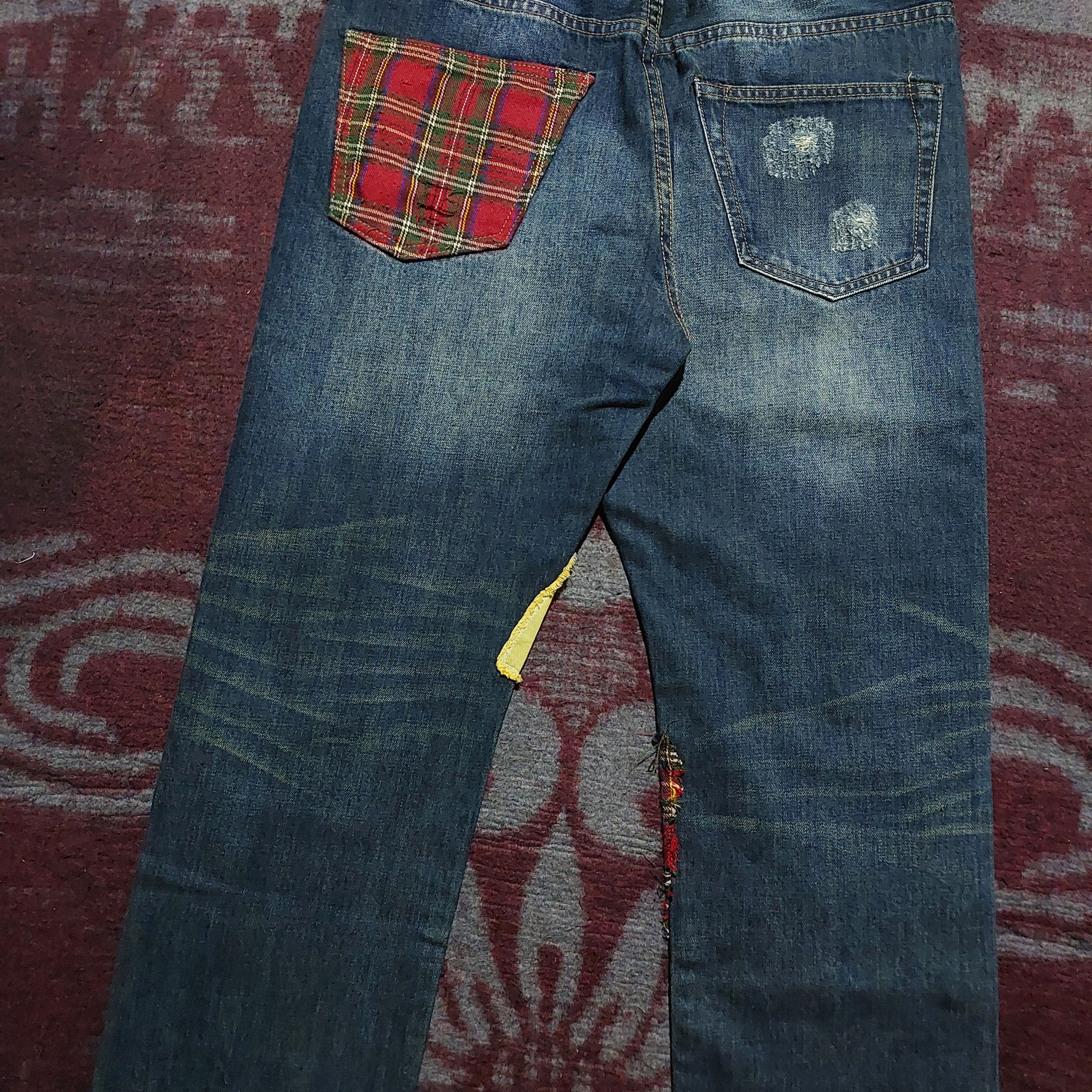 izzue Izzue Japan patchwork blue denim Size US 33 - 7 Thumbnail