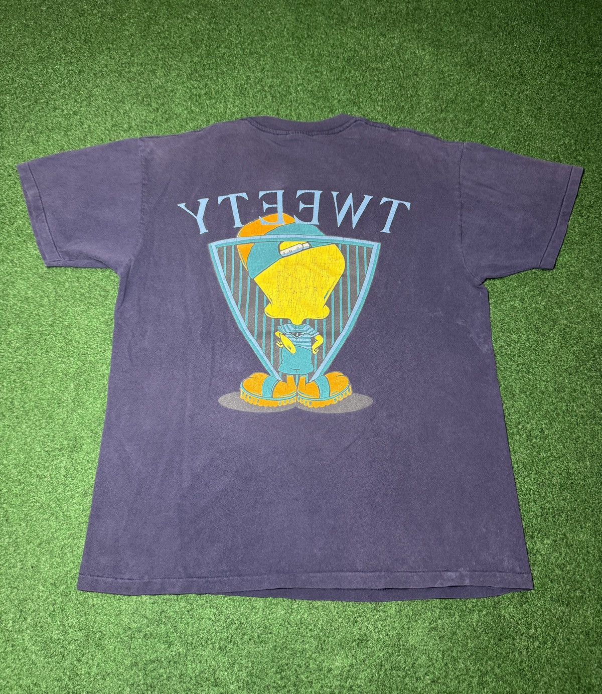 Vintage Tweet Bird Looney Tunes Double Sided L 90s T Shirt Cartoon Size US L / EU 52-54 / 3 - 3 Thumbnail