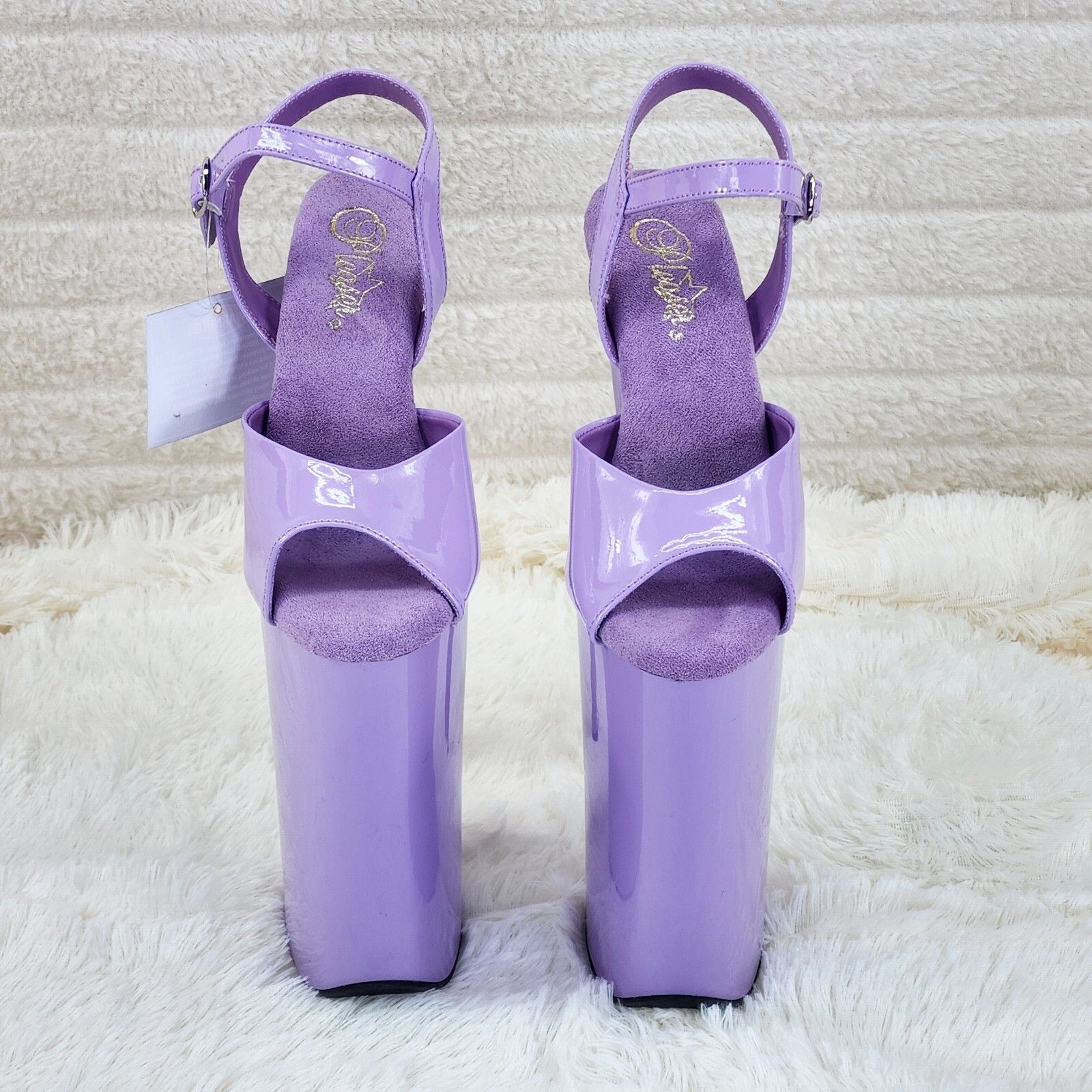 Other Beyond 009 Lilac Purple Patent Platform Extreme 10" Heels Si Size US 11 / IT 41 - 3 Thumbnail
