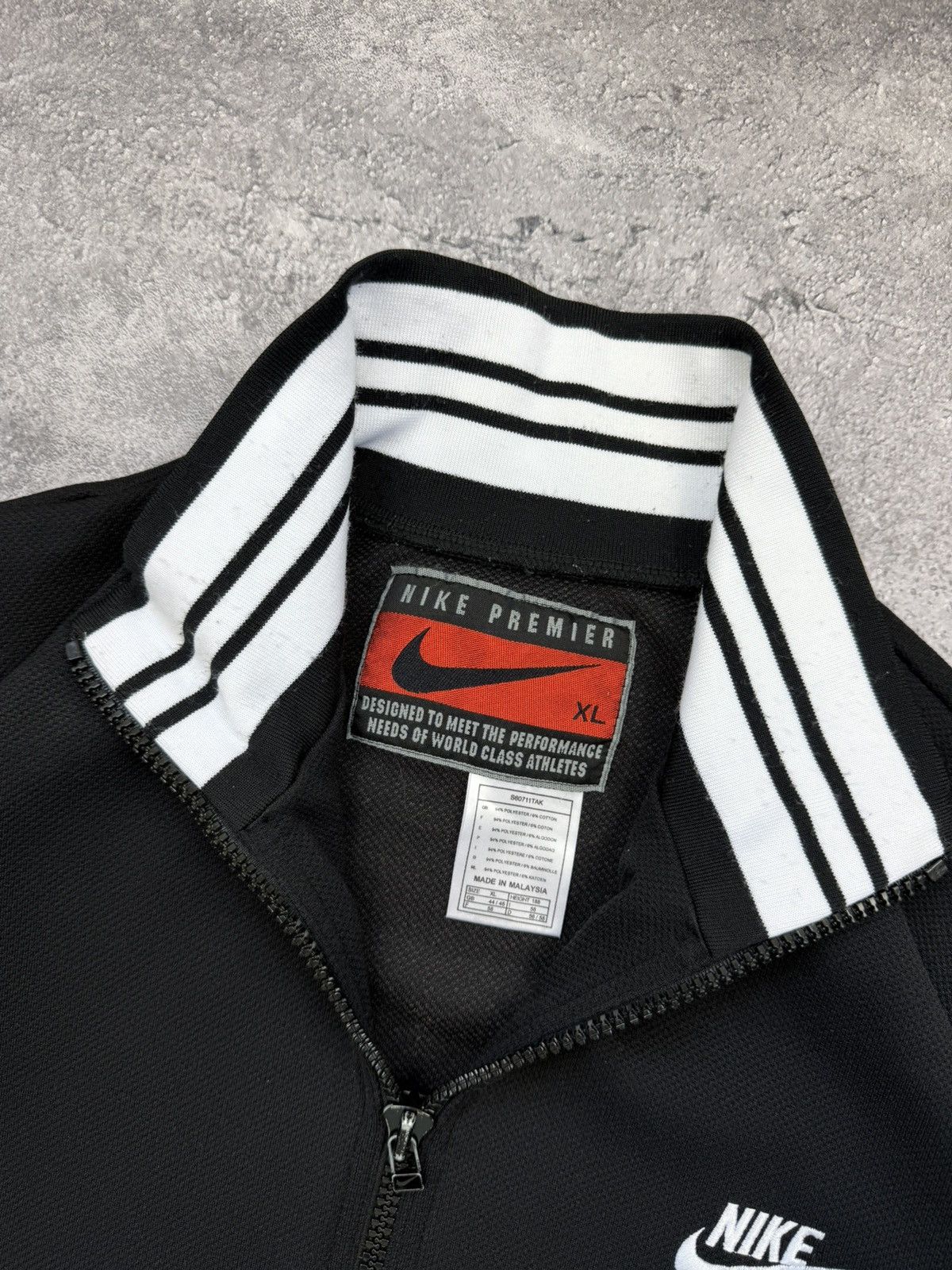 Nike Vintage 90s Nike Track Top Jacket Retro Swoosh Y2K Drill Size US XL / EU 56 / 4 - 11 Thumbnail