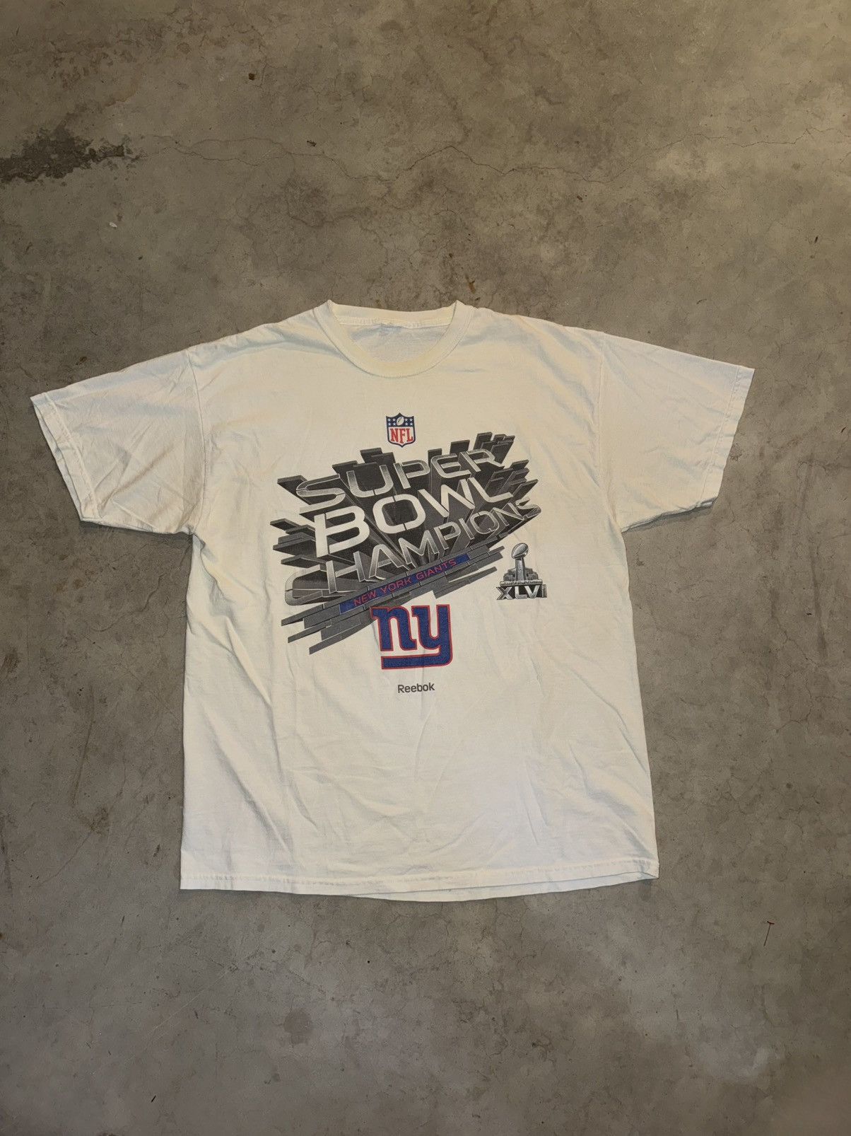 NFL New York Giants Super Bowl XLVI Champions 2012 Tee Size US XL / EU 56 / 4 - 1 Thumbnail