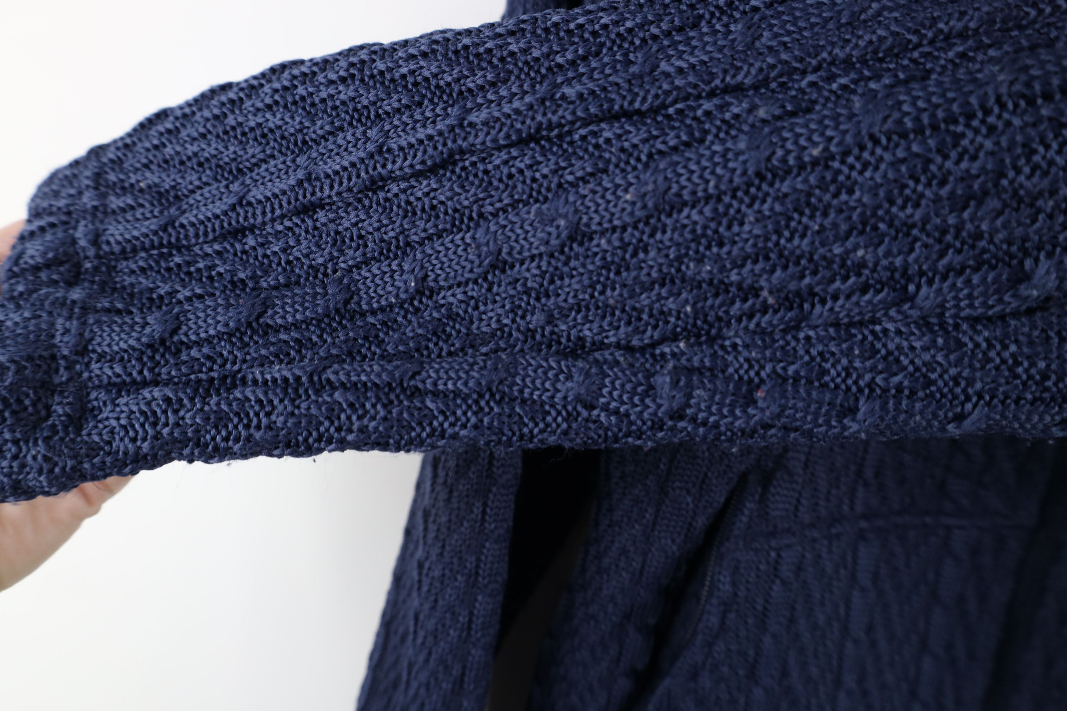 Spyder × Vintage Spyder Out Core Chunky Cable Knit Major Sweater Jacket Blue Size S / US 4 / IT 40 - 8 Thumbnail