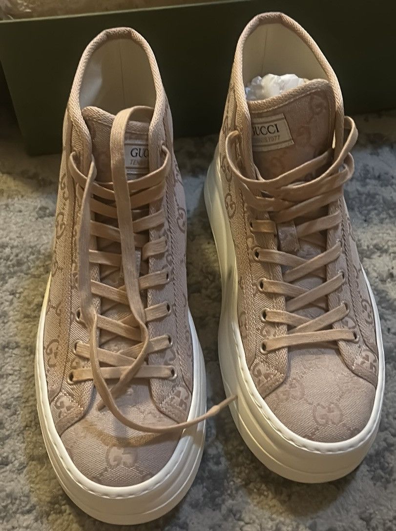 Gucci Gucci GG High Top Sneaker Rose Size US 9.5 / IT 39.5 - 3 Thumbnail