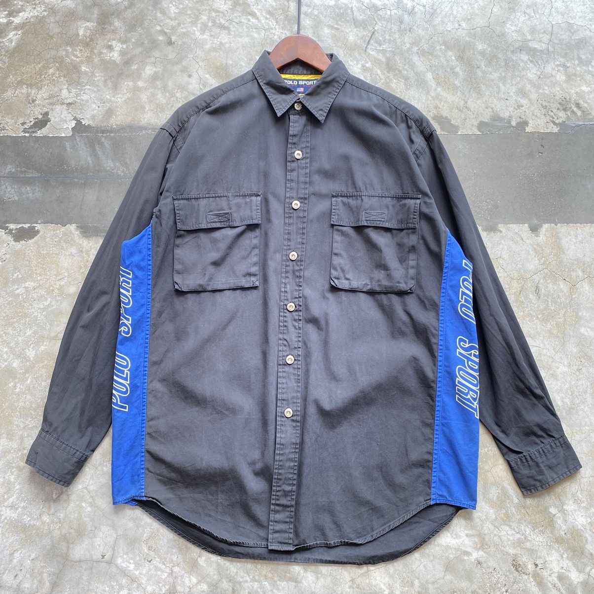 Vintage Vintage 90s Polo Sport Spell Out Long Sleeve Shirt Size US M / EU 48-50 / 2 - 1 Thumbnail