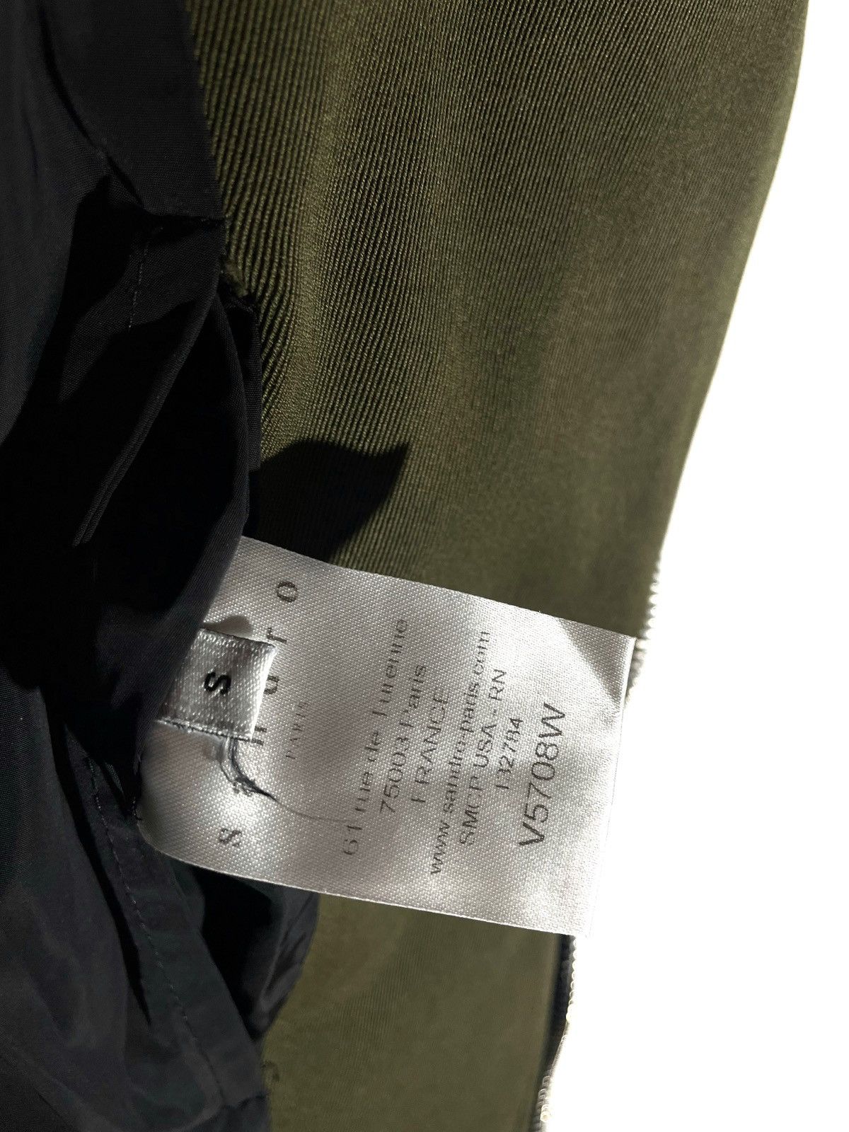 Sandro Sandro Paris Women Denim Green Fur Opium Jacket Size S Size S / US 4 / IT 40 - 10 Thumbnail