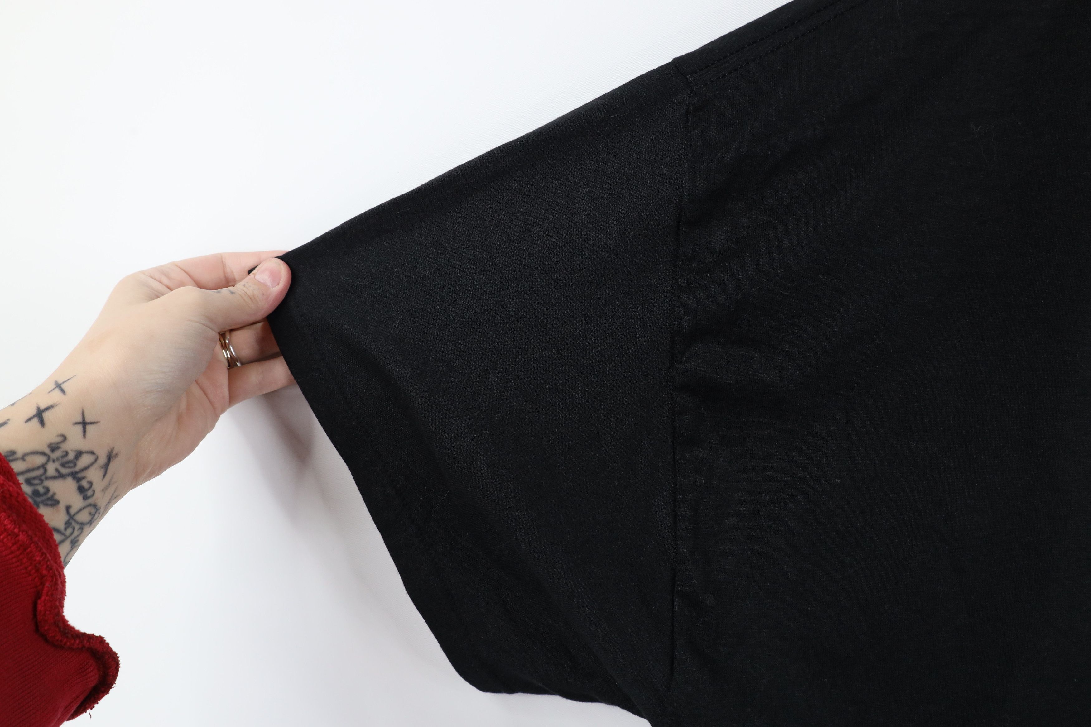 Hanes × Vintage Vintage 90s Hanes Heavyweight Short Sleeve T-Shirt Black Size US XXL / EU 58 / 5 - 5 Thumbnail