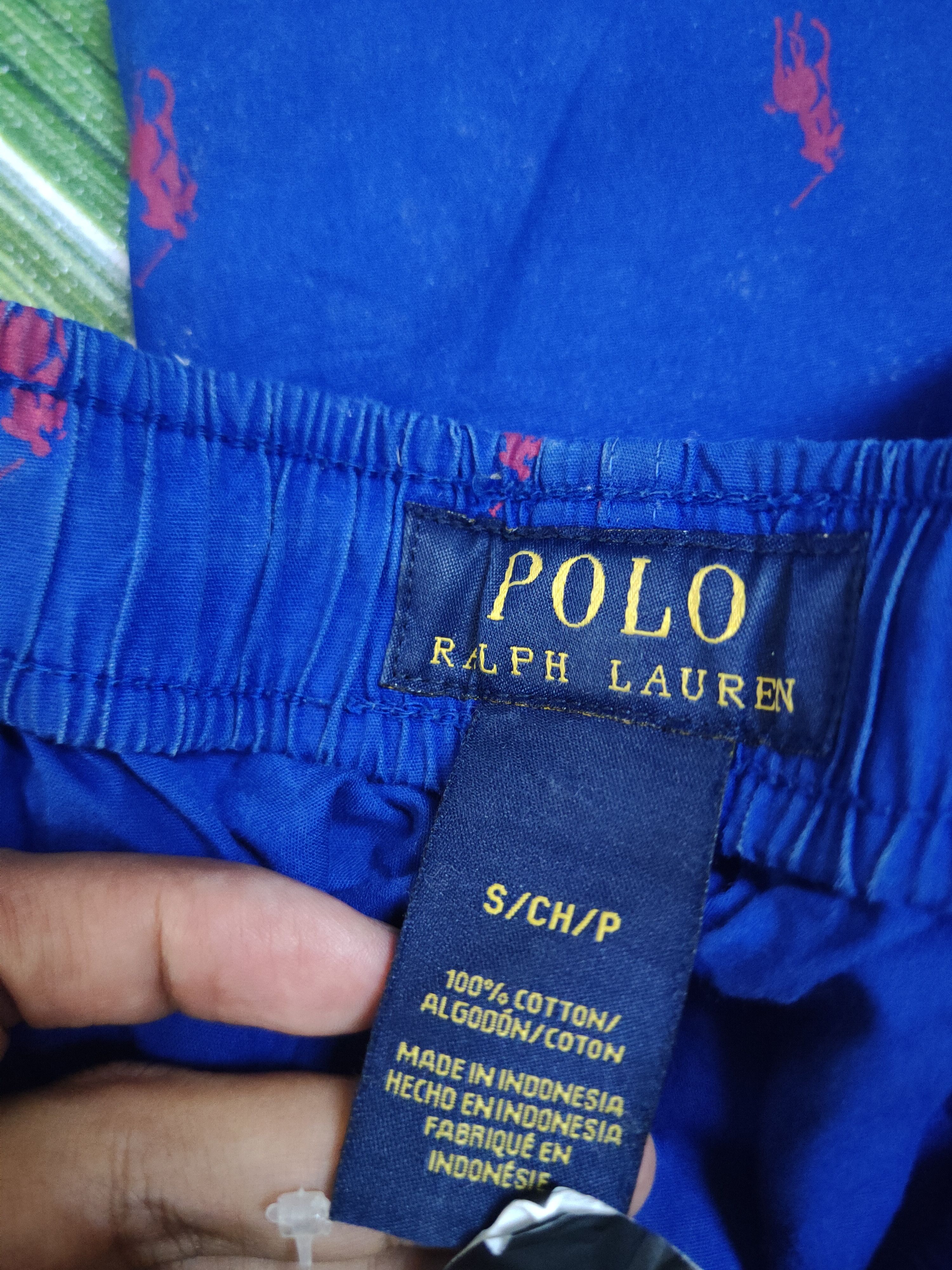 Polo Ralph Lauren DL Polo Ralph Lauren Blue Sleep Pants #46-014 Size US 28 / EU 44 - 13 Thumbnail